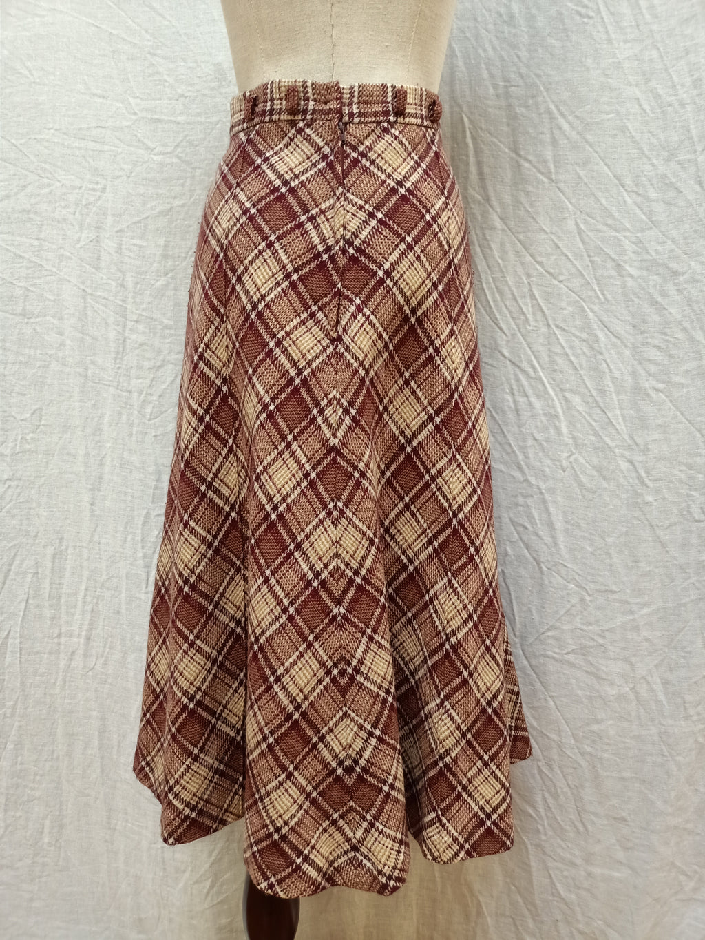 Vintage Megs Plaid Skirt