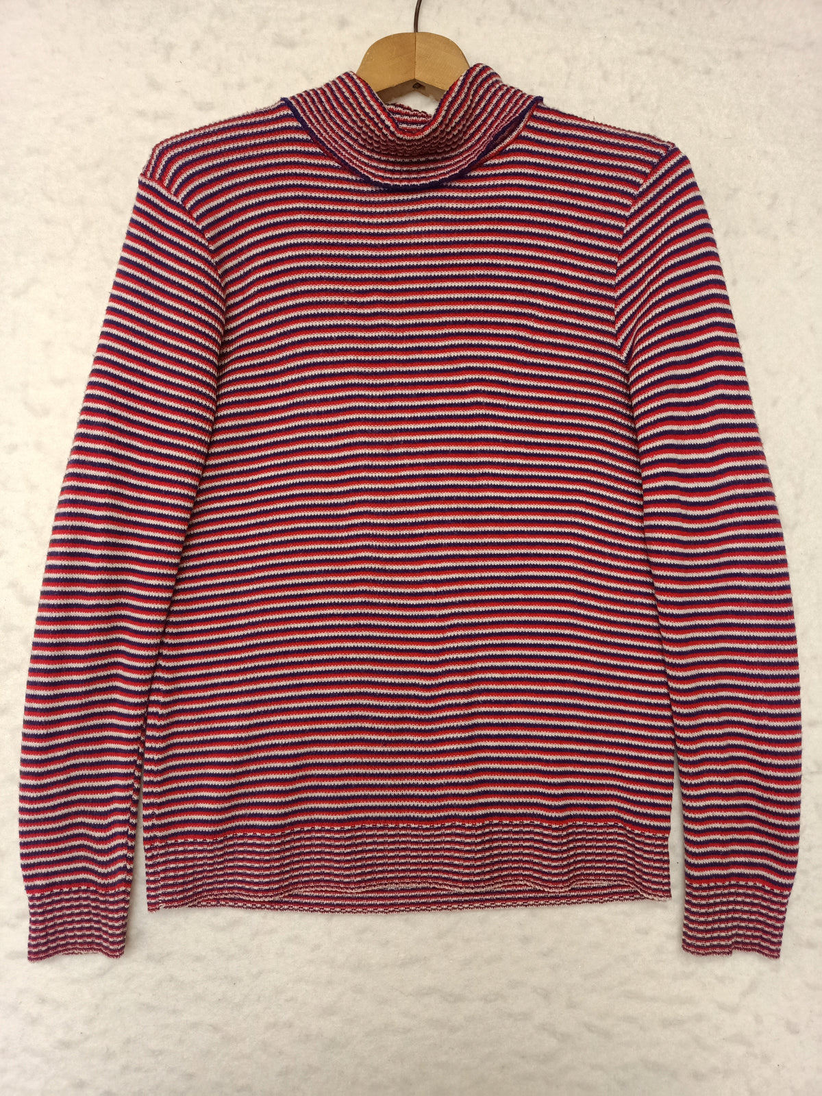 Vintage Turtleneck Striped Shirt