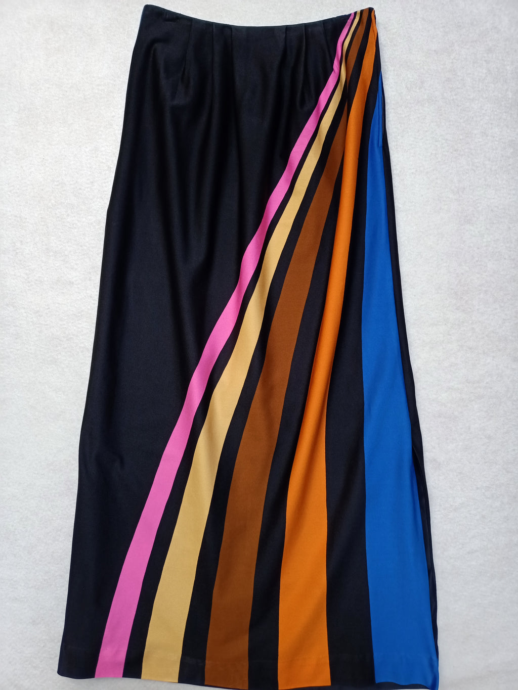 Vintage Cascading Stripes Skirt