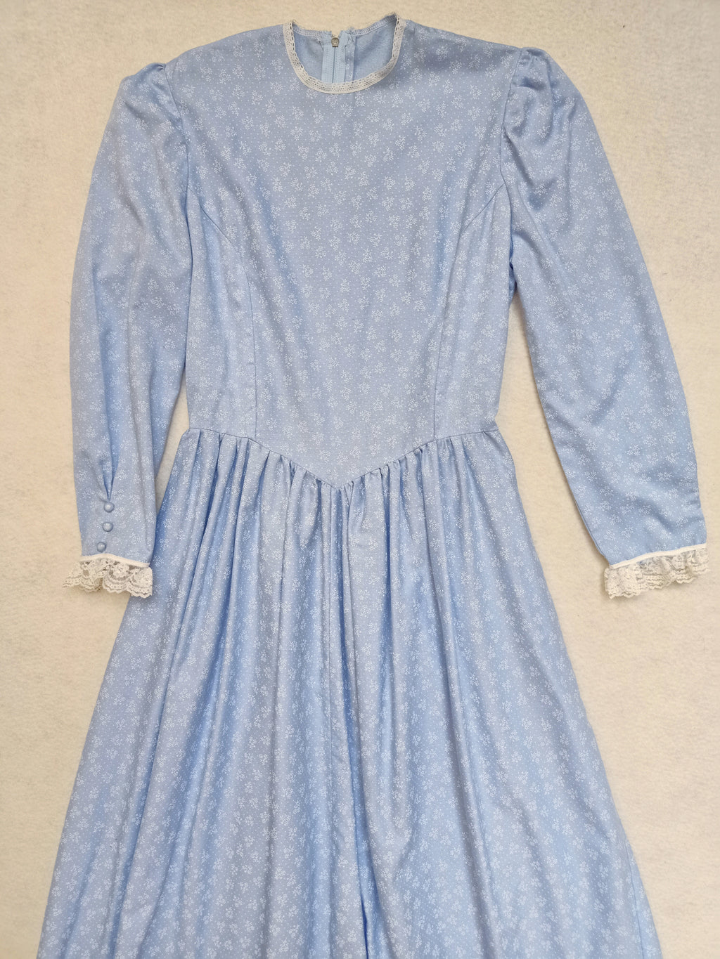 Vintage Pale Blue Prairie Dress