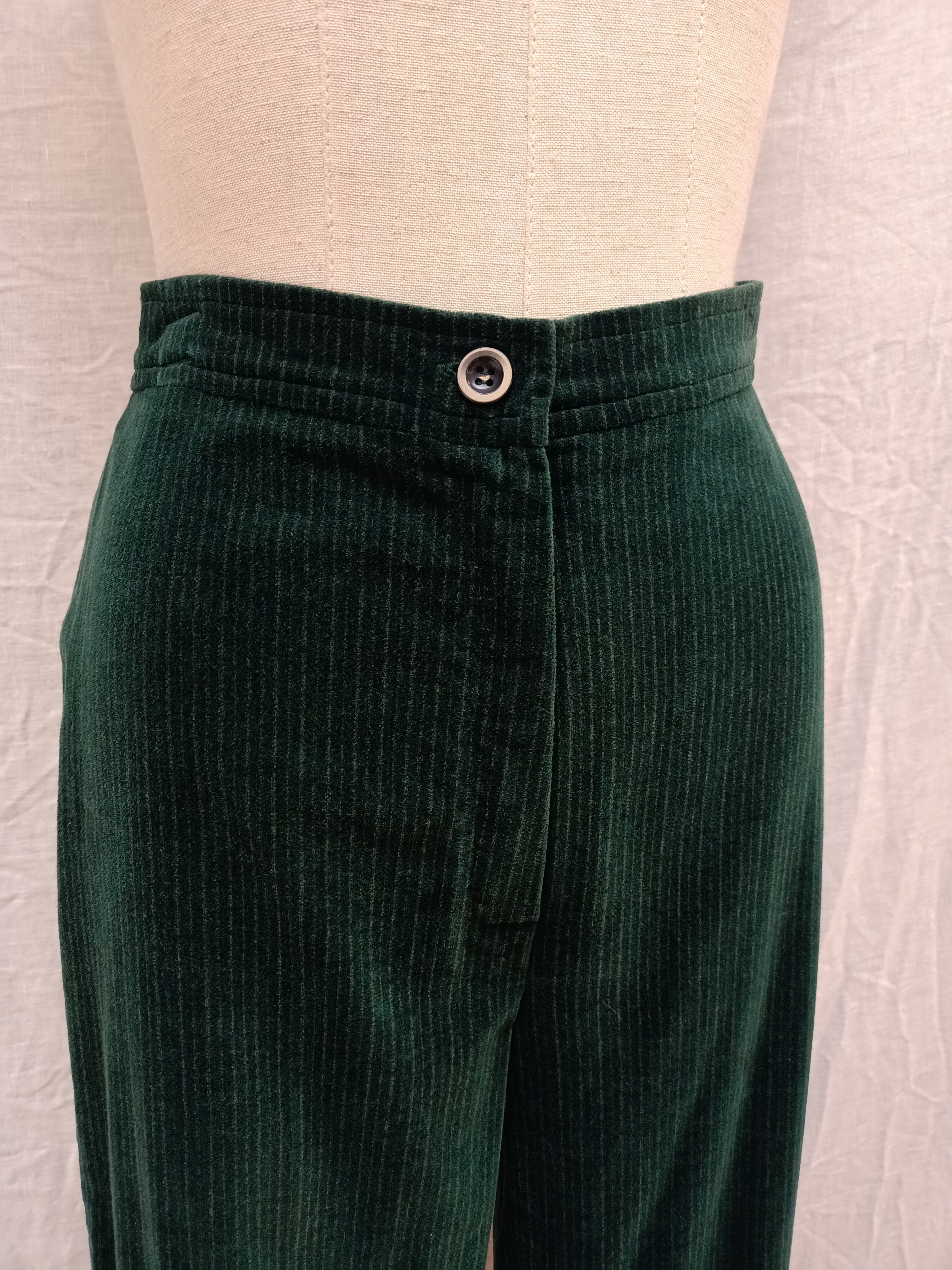 Vintage Striped Velvet Pants