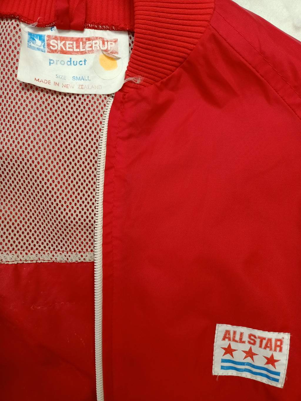 Vintage Skellerup Red Windbreaker Jacket