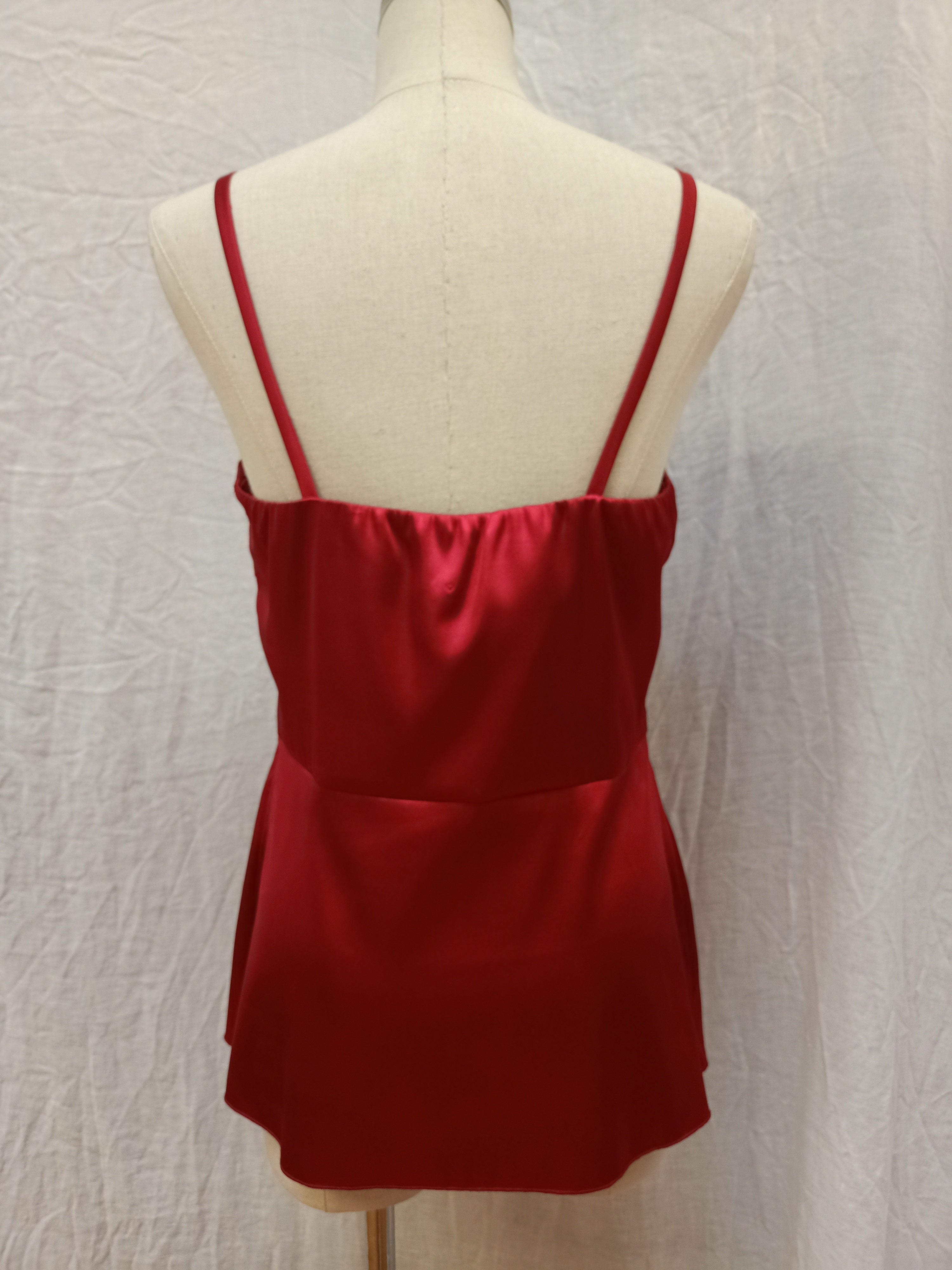 Mr K Red Satin Shirt