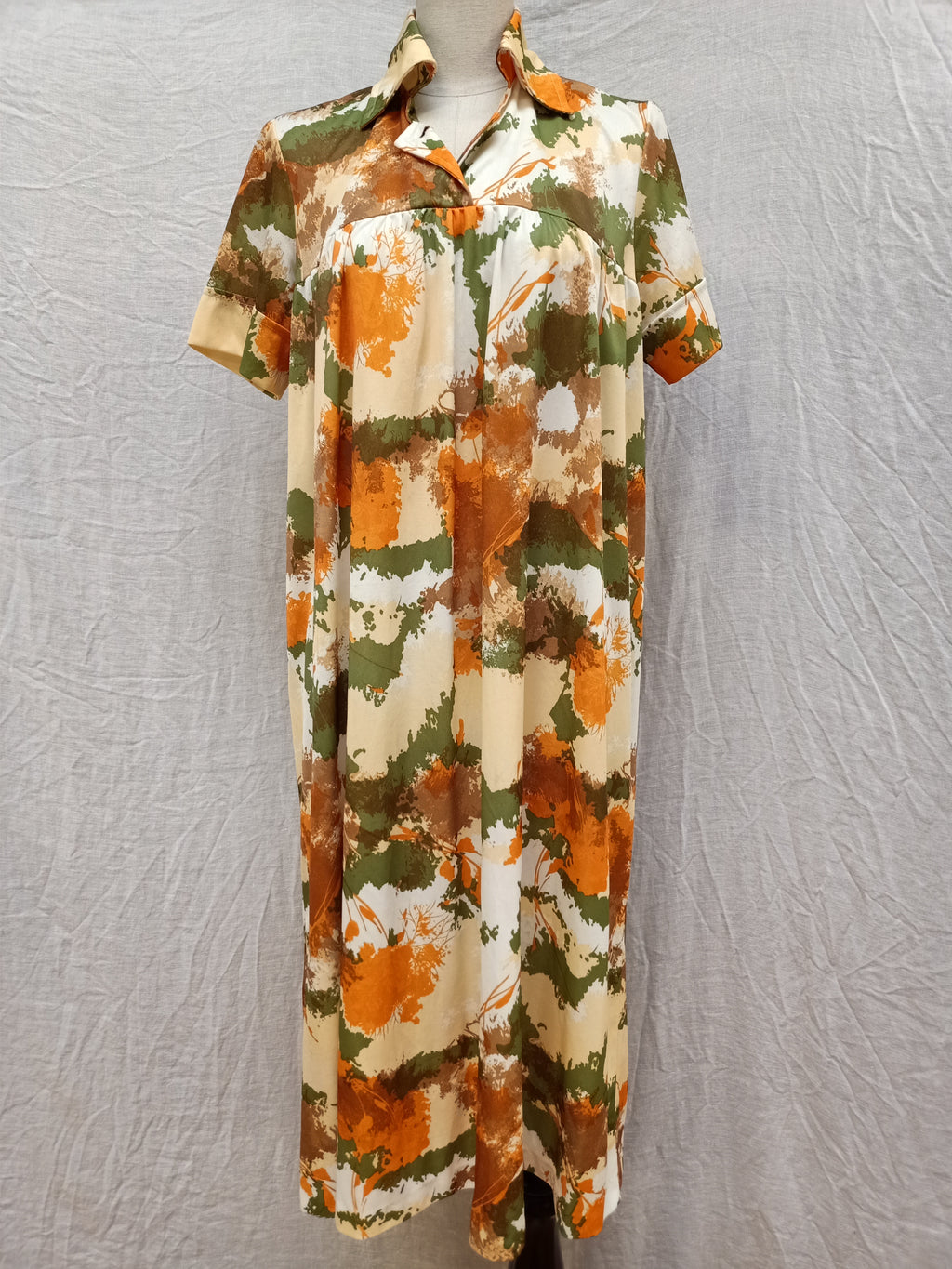 Vintage Abstract Earth Dress