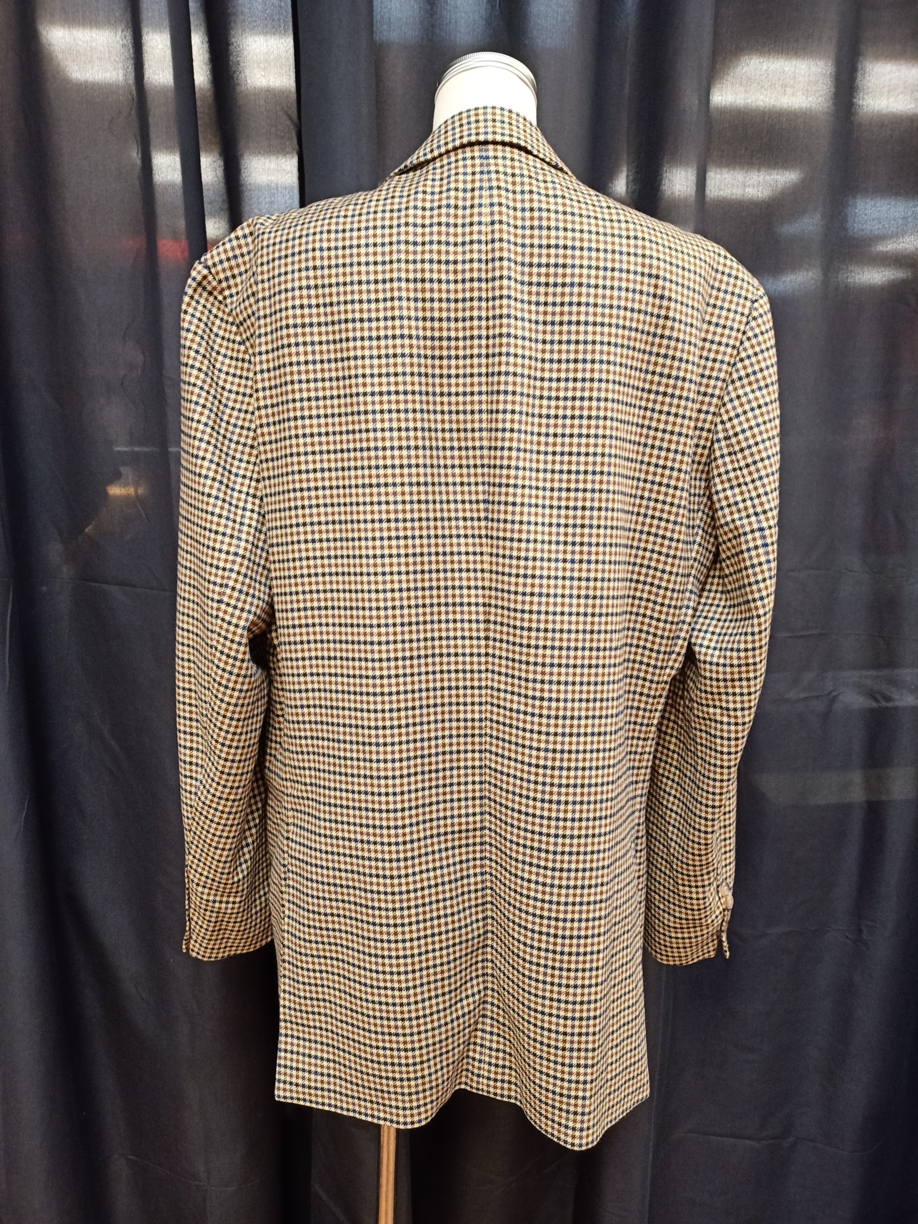 Checkered Cashmere Blazer