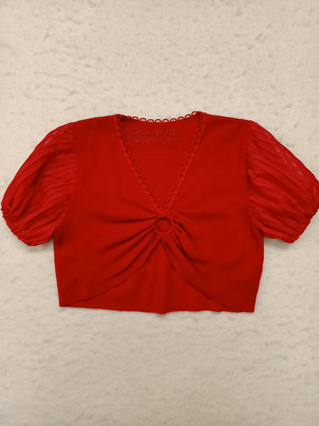 Vintage O-Ring Cropped Shirt