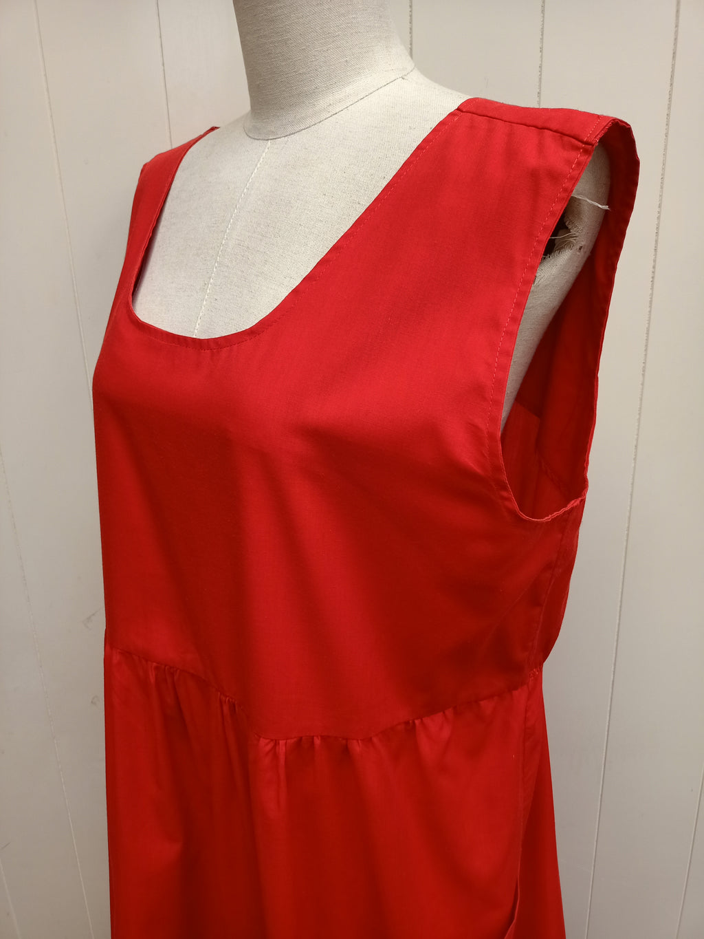 Vintage Red Loose Fit Dress