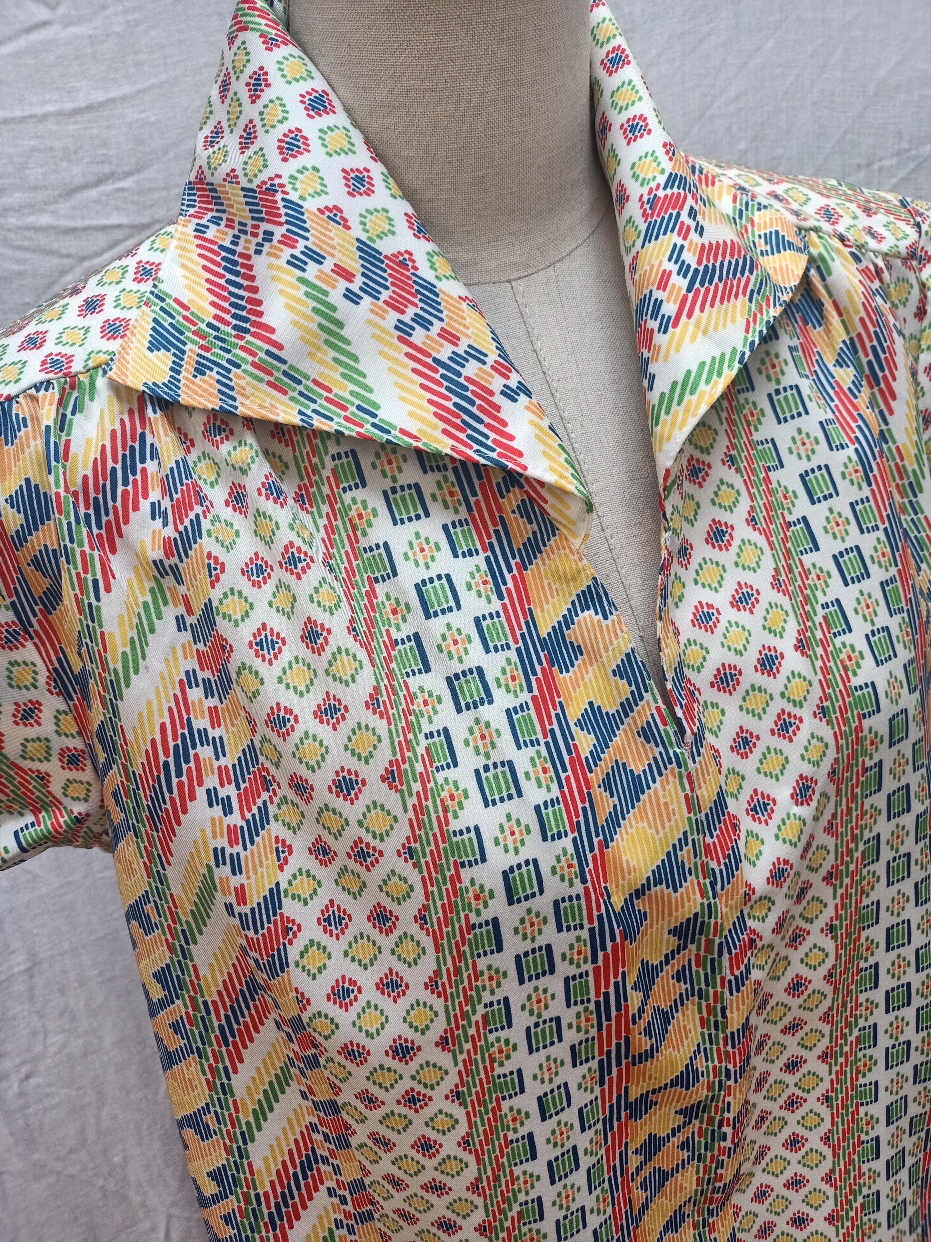 Retro Patterned Shirt