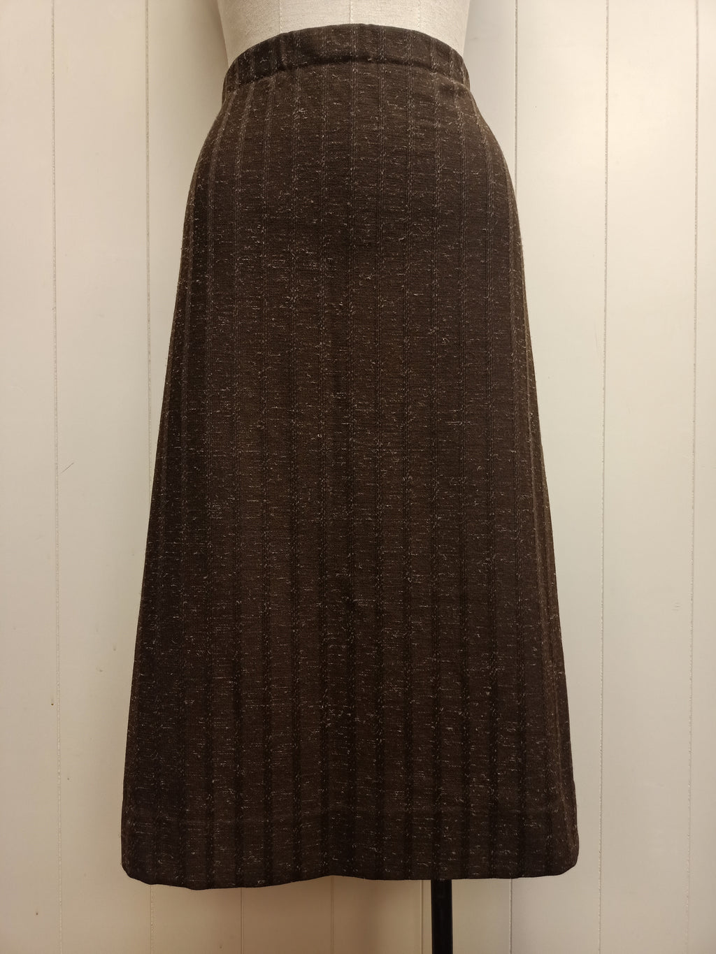 Vintage Brown Striped Skirt