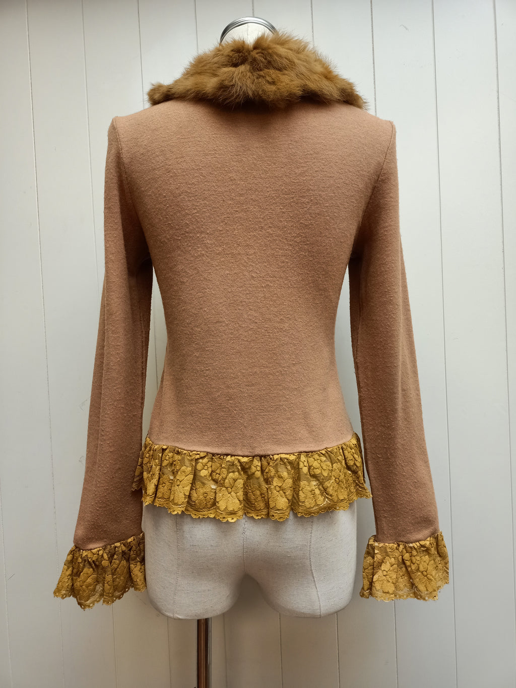 Vintage Downtown Fur Cardigan