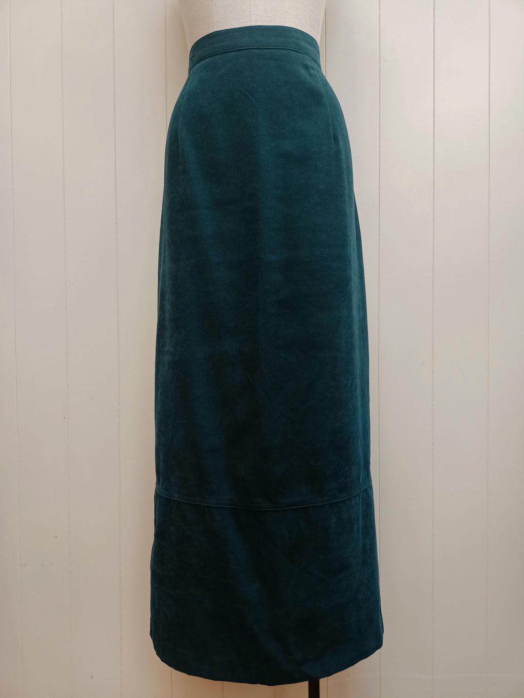 Vintage Deep Emerald Pencil Skirt