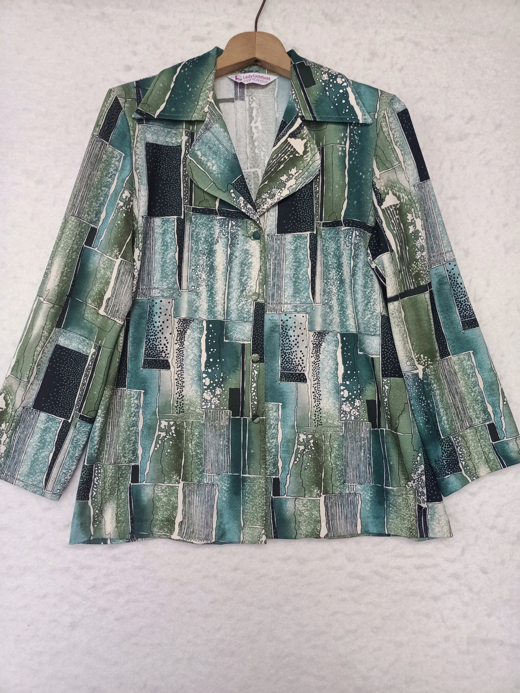 Vintage Lady Lichfield Abstract Rectangle Shirt
