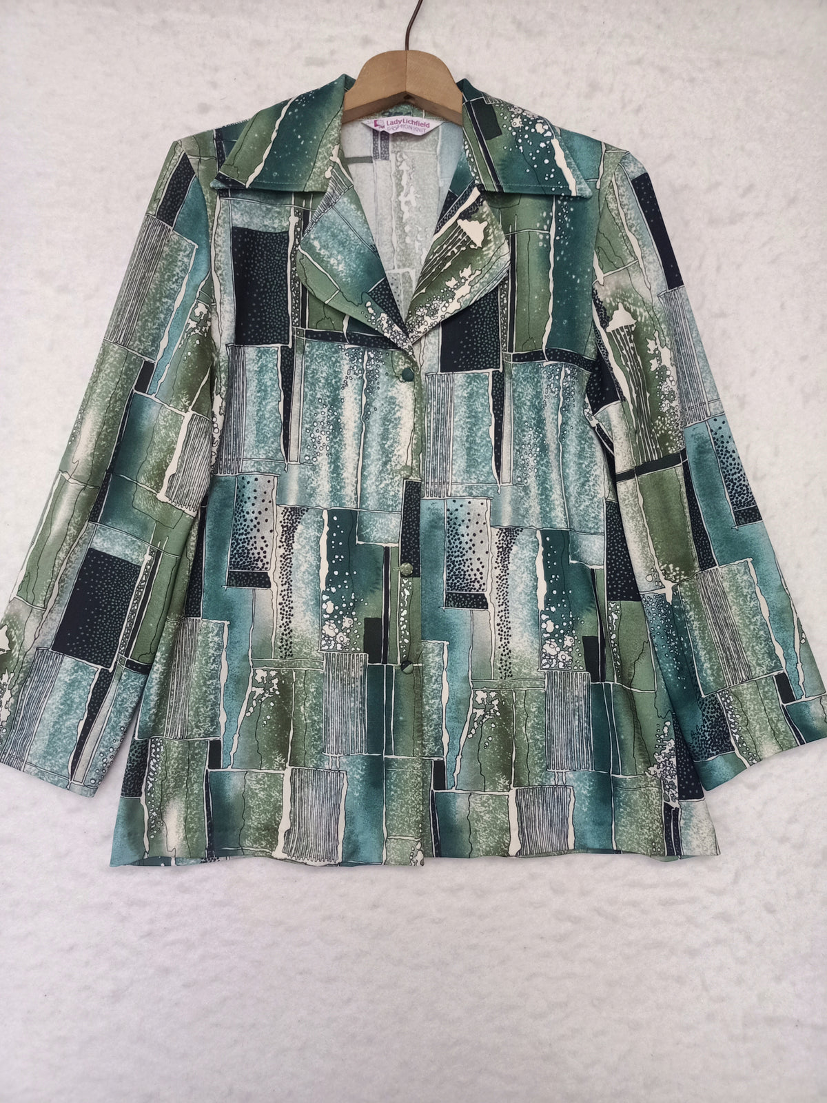 Vintage Lady Lichfield Abstract Rectangle Shirt