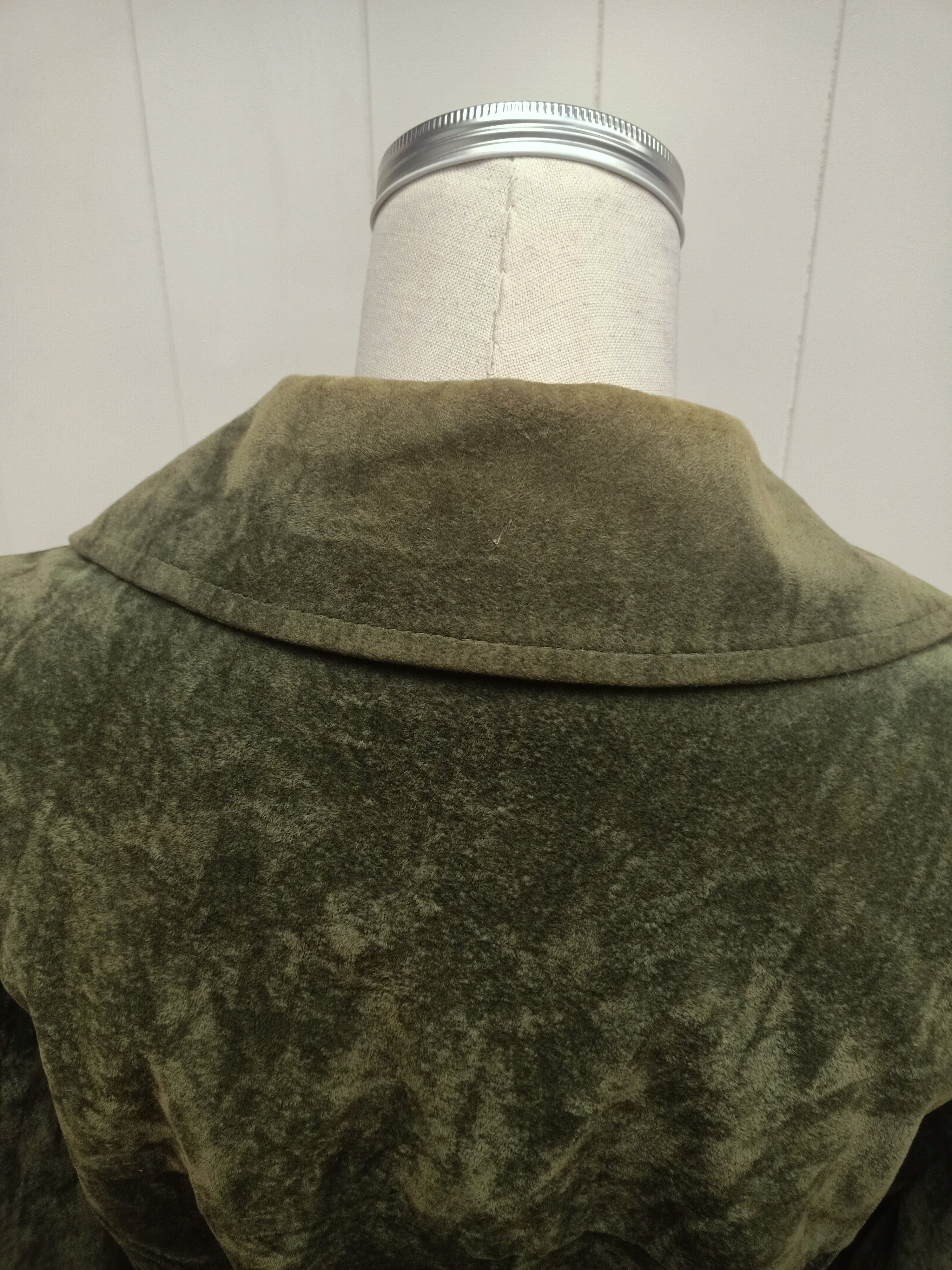 Vintage Hilton Faux Suede Green Jacket