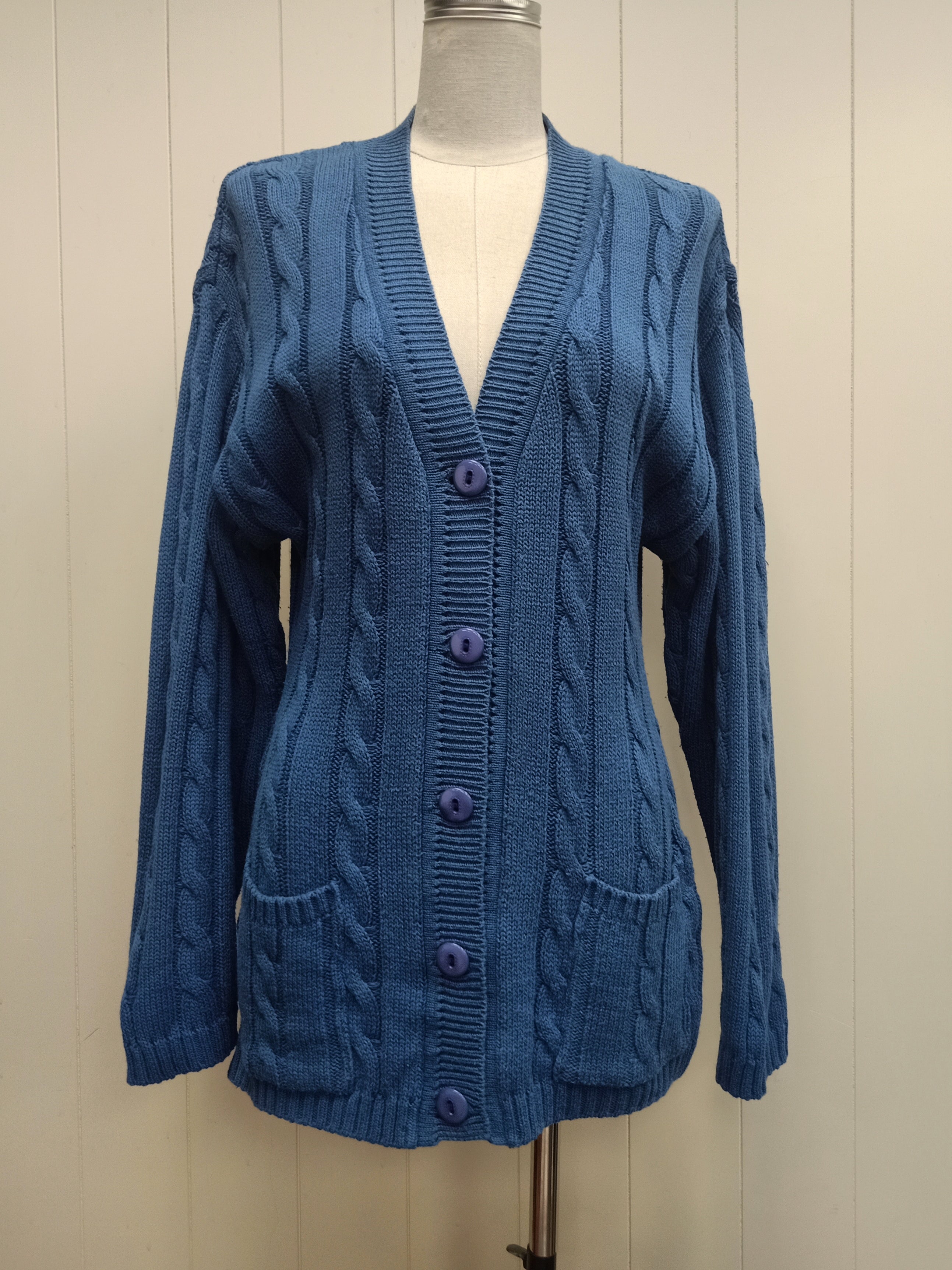 Vintage Cable Knit Cardigan