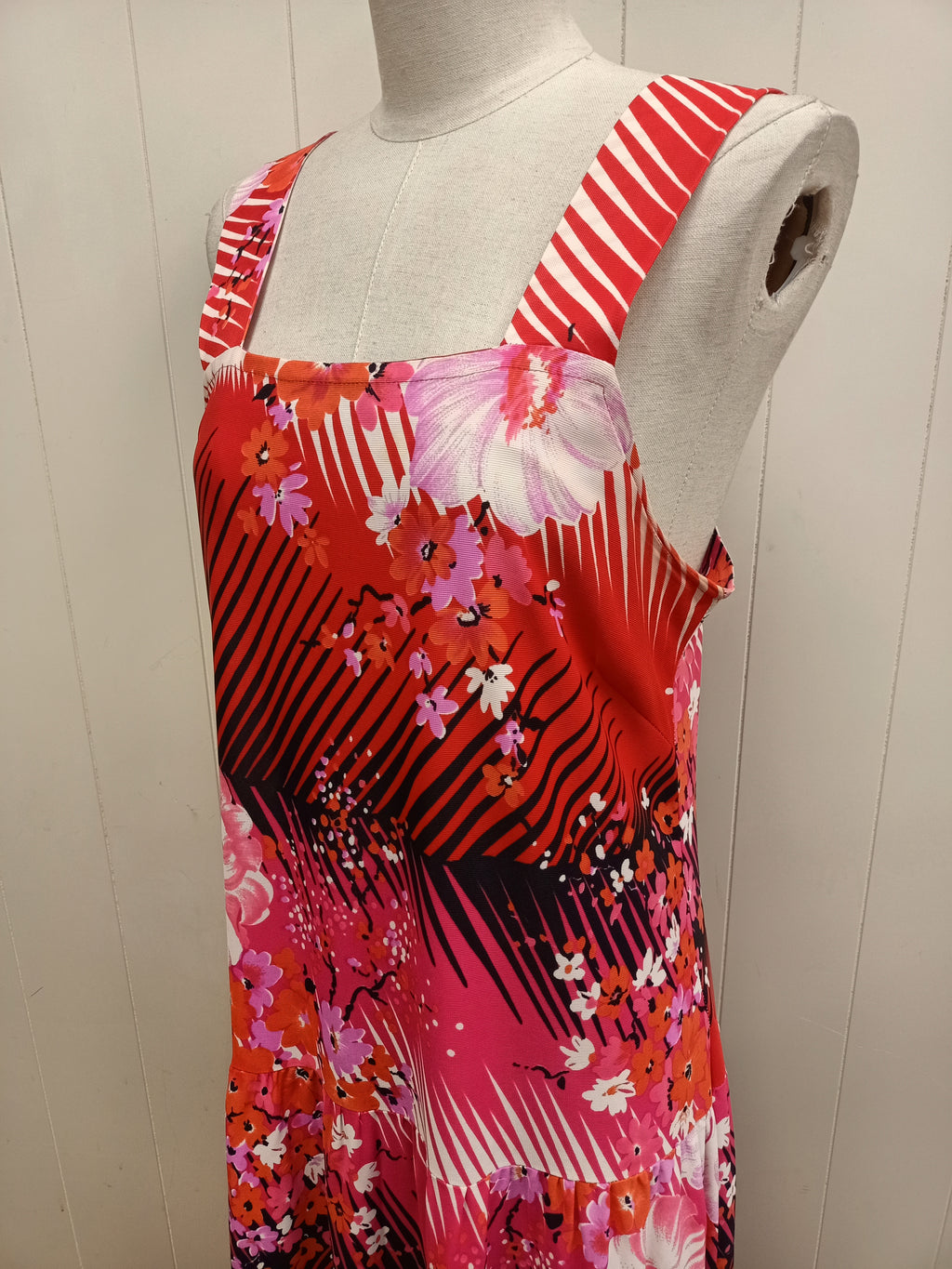 Vintage Osti Fashions Floral Palm Dress