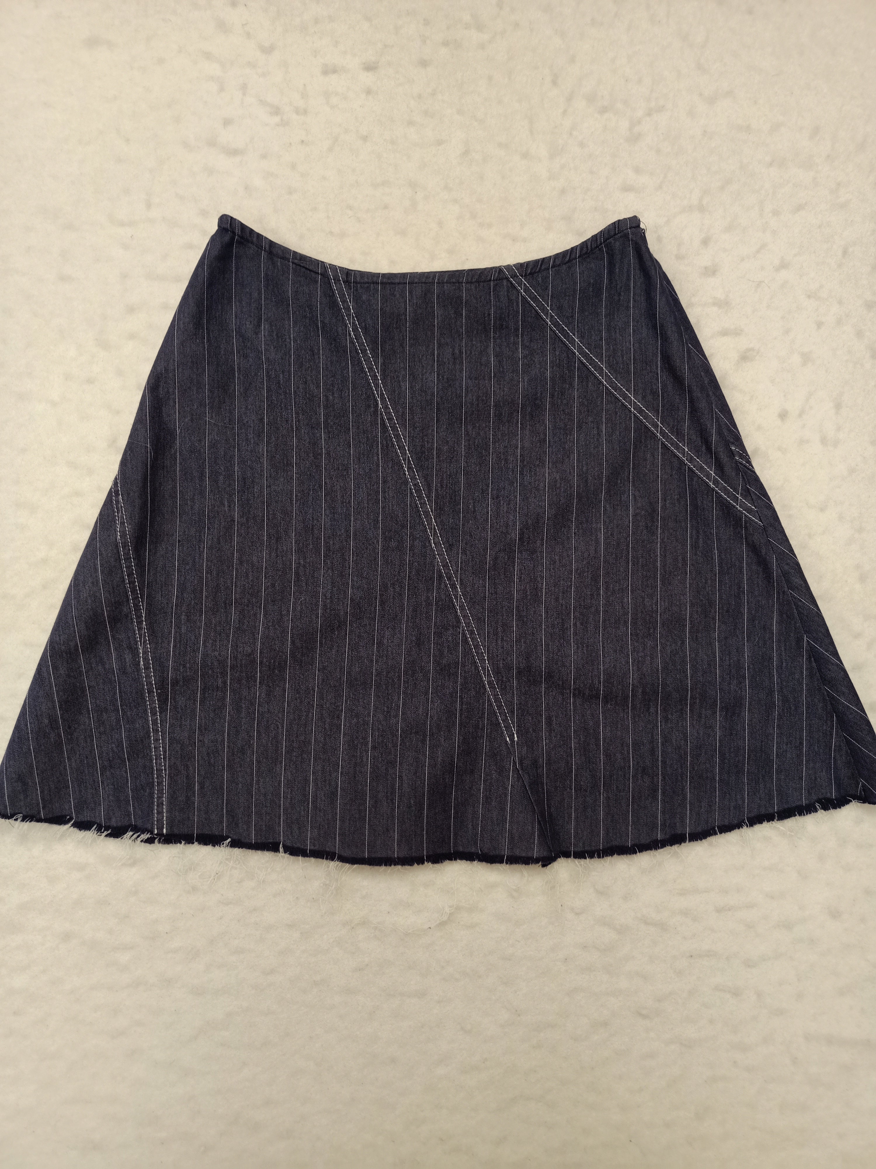 G2 George Gross Assymetric Pinstripe Skirt