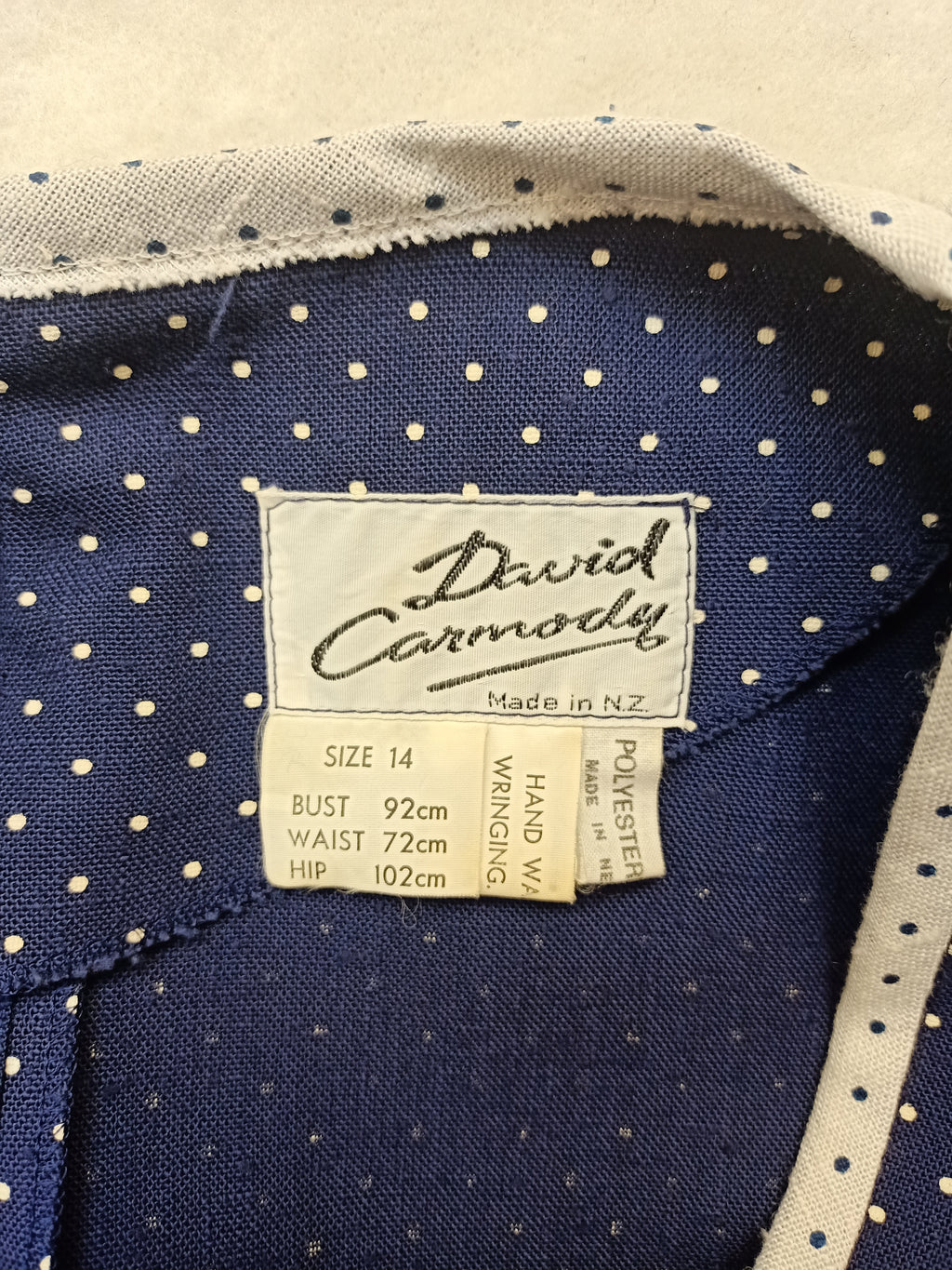 Vintage Polka Dot Godet Dress