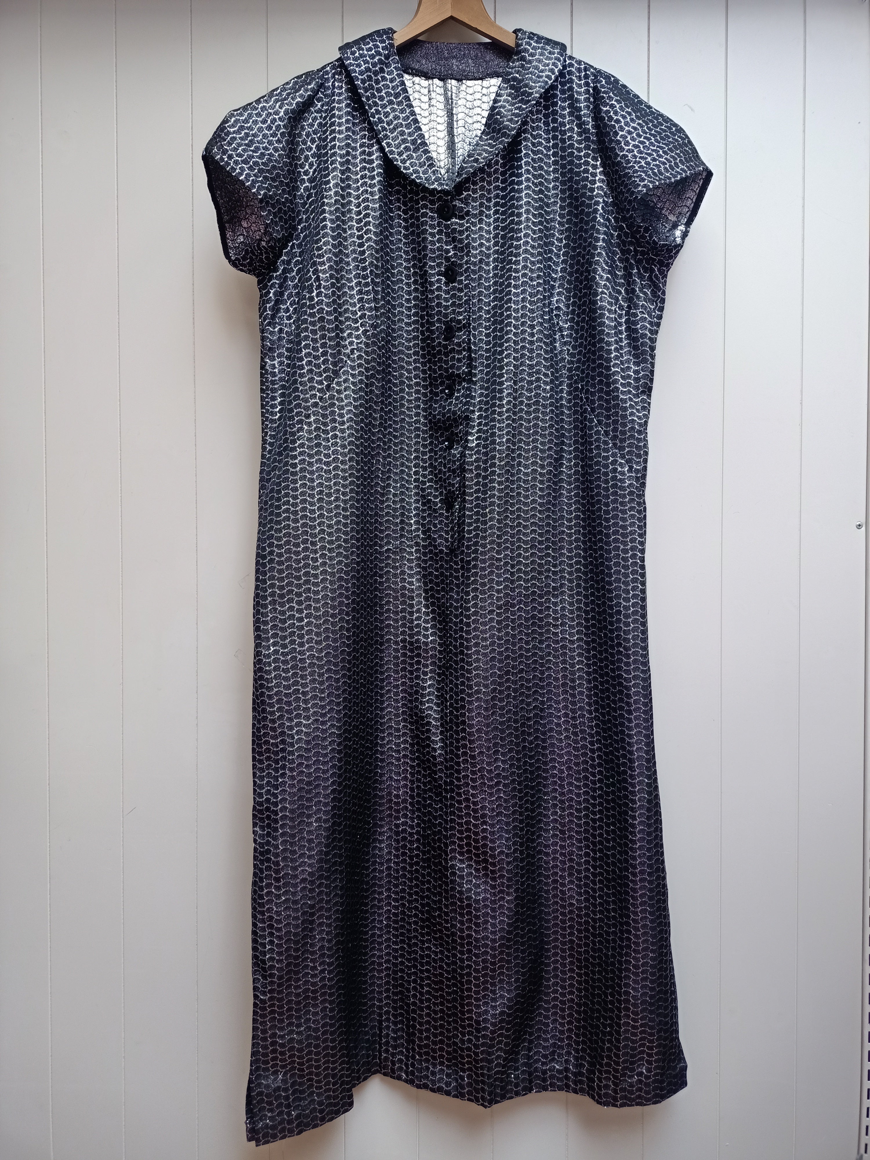Vintage Lurex & Black Dress