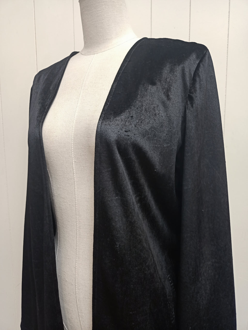 Vintage Lightweight Black Velvet Jacket