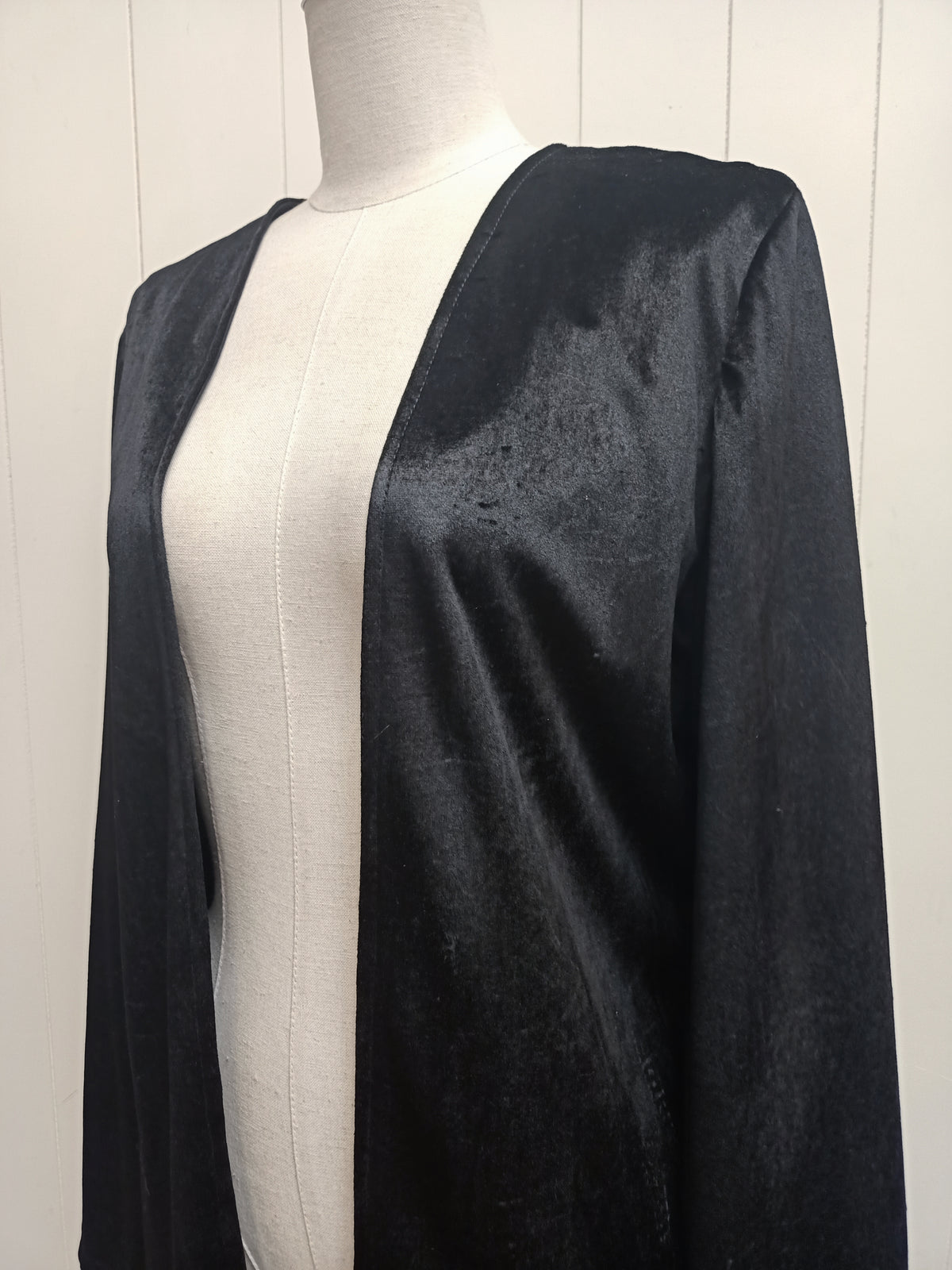 Vintage Lightweight Black Velvet Jacket