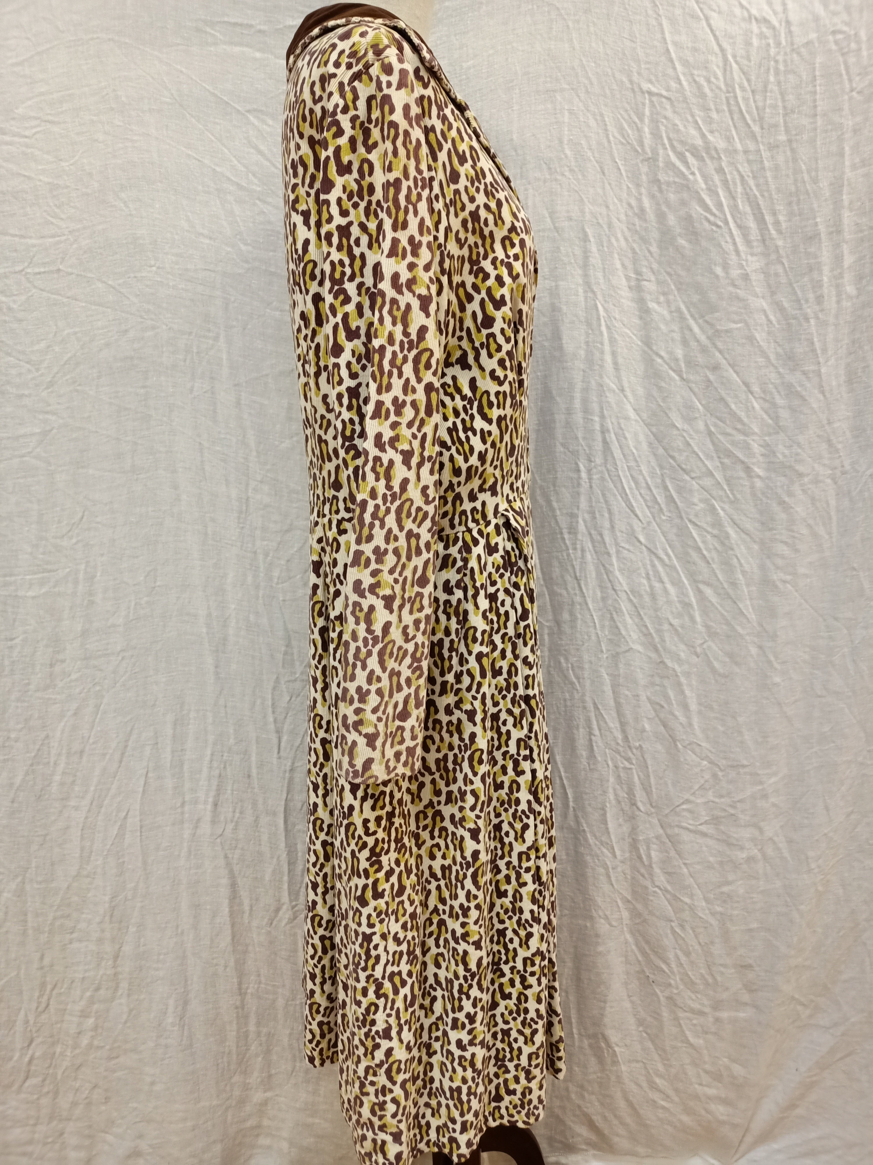 Vintage Leopard Print Dress