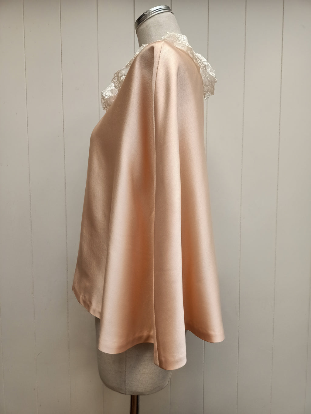 Vintage Peach Lace Cape