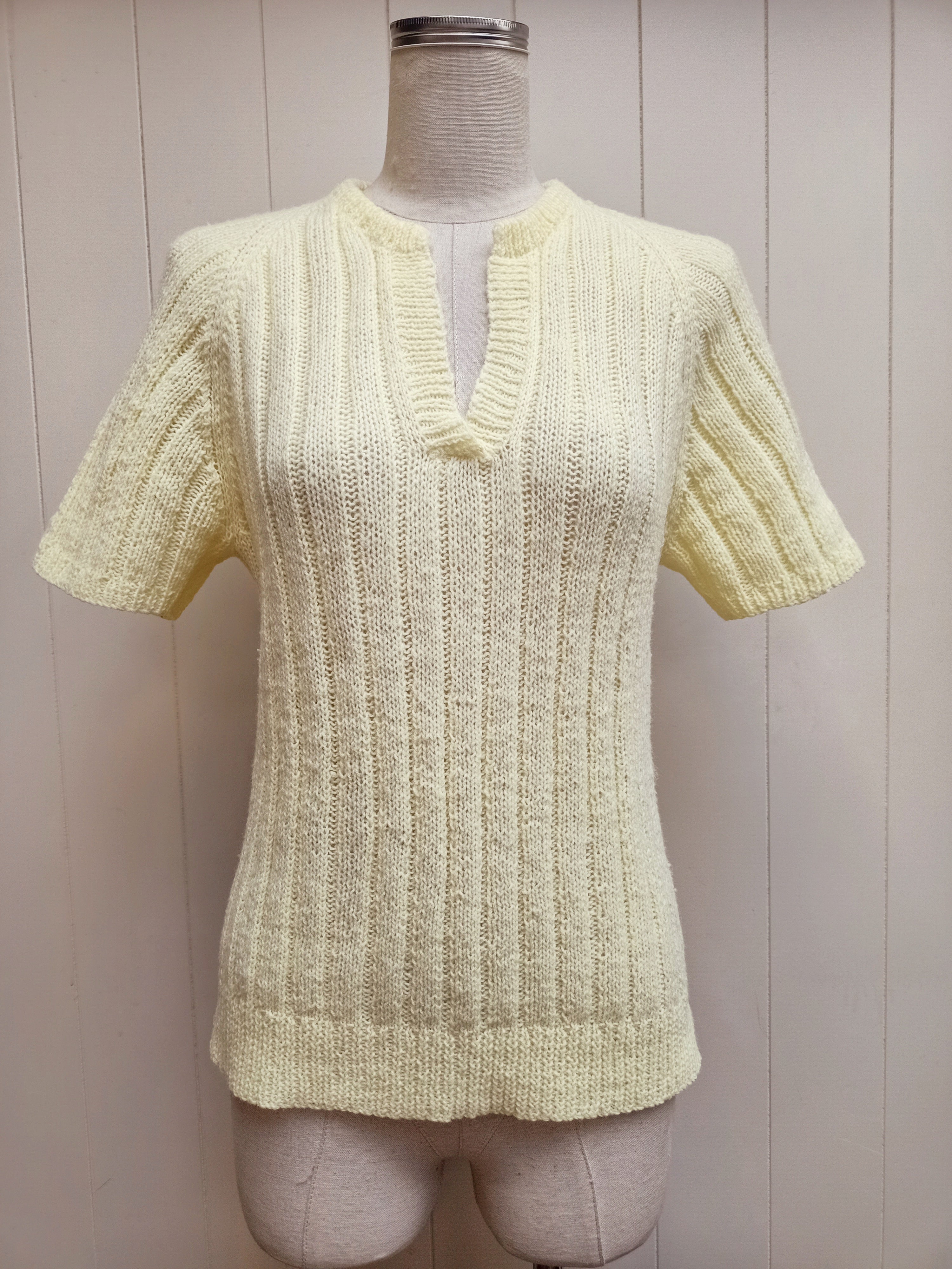 Vintage Yellow Knit Shirt