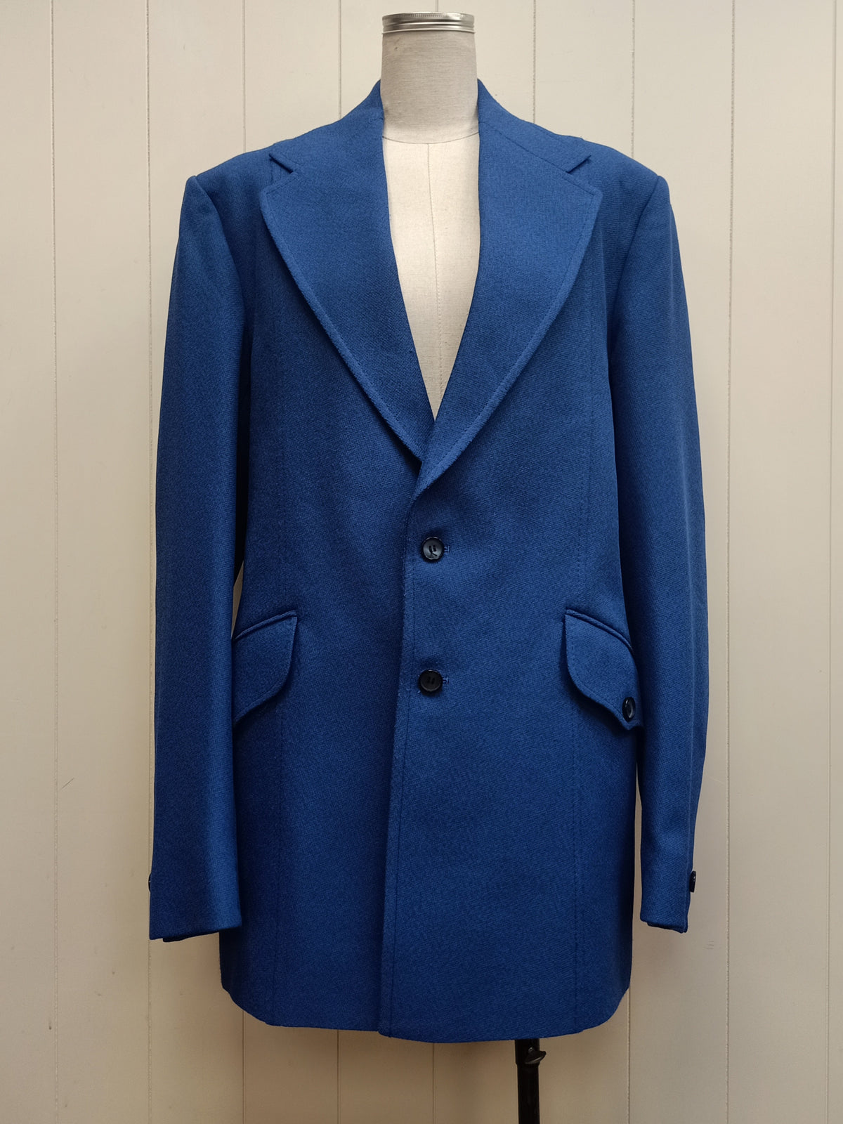 Vintage Mens Be a Jason Man Blue Suit