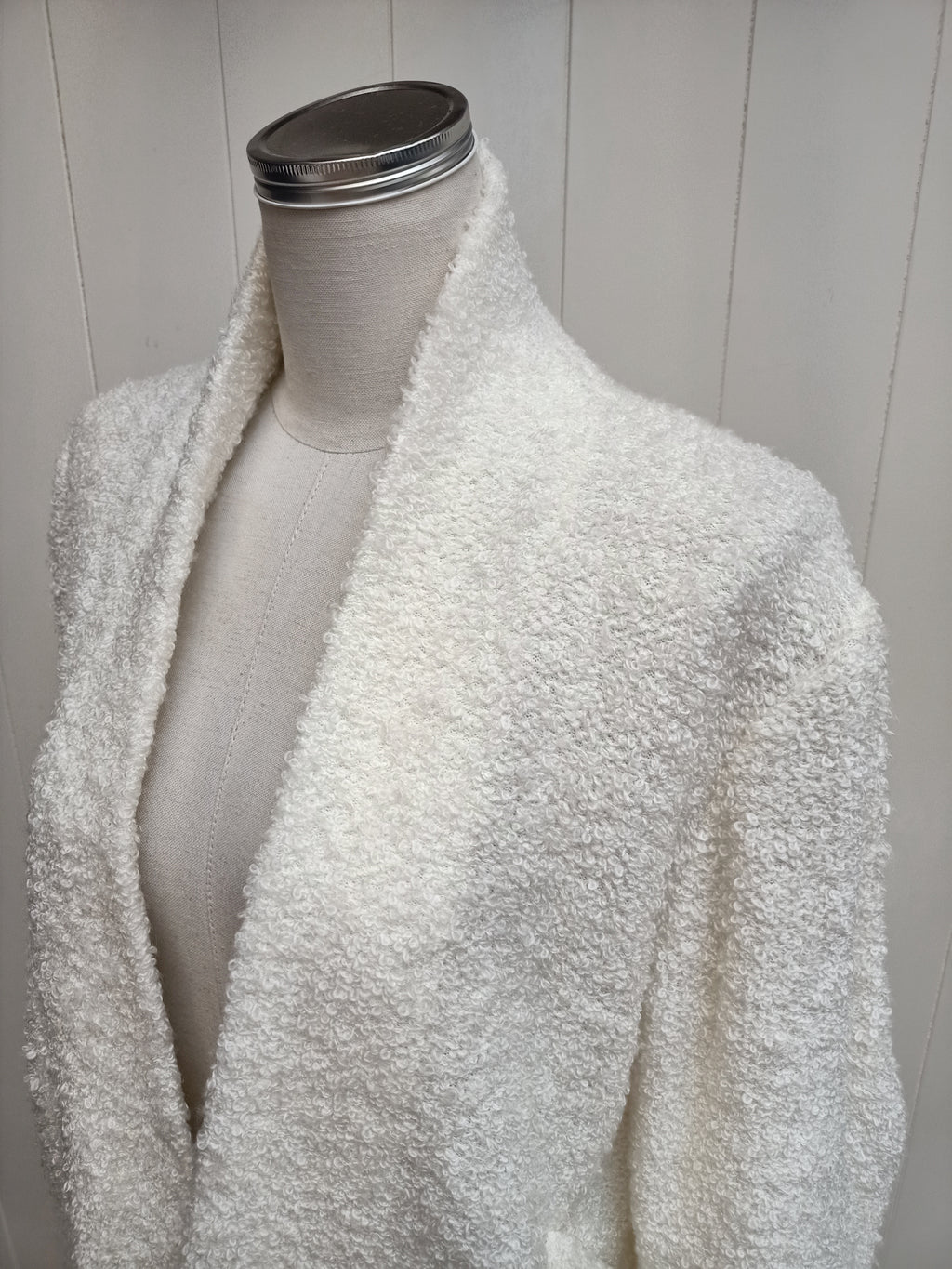 Vintage Cream Boucle Cardigan