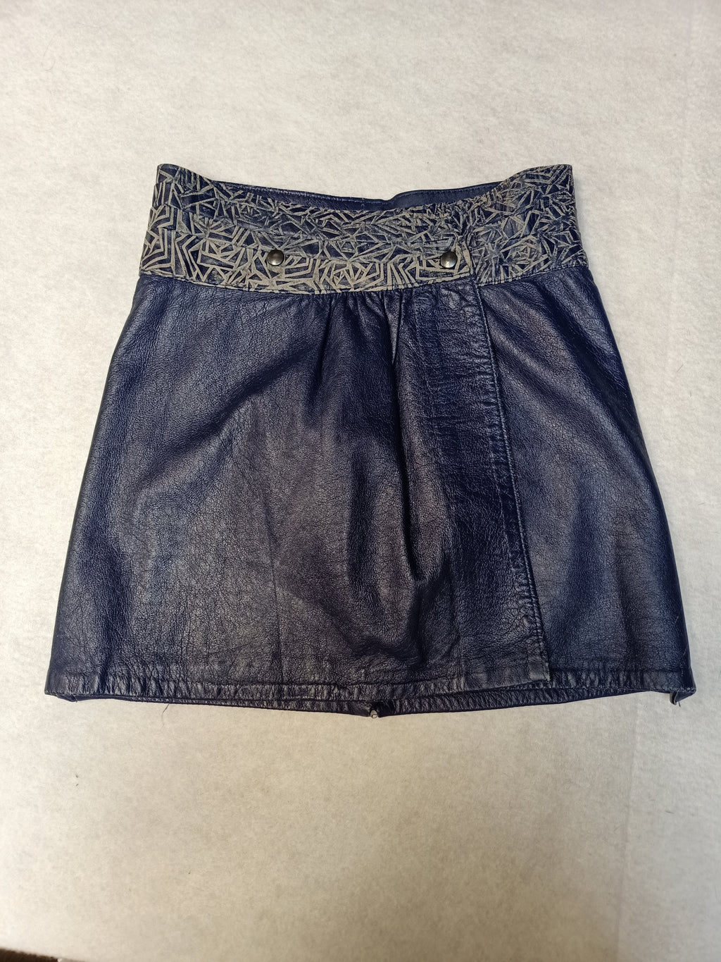 Retro Leather Mini Skirt