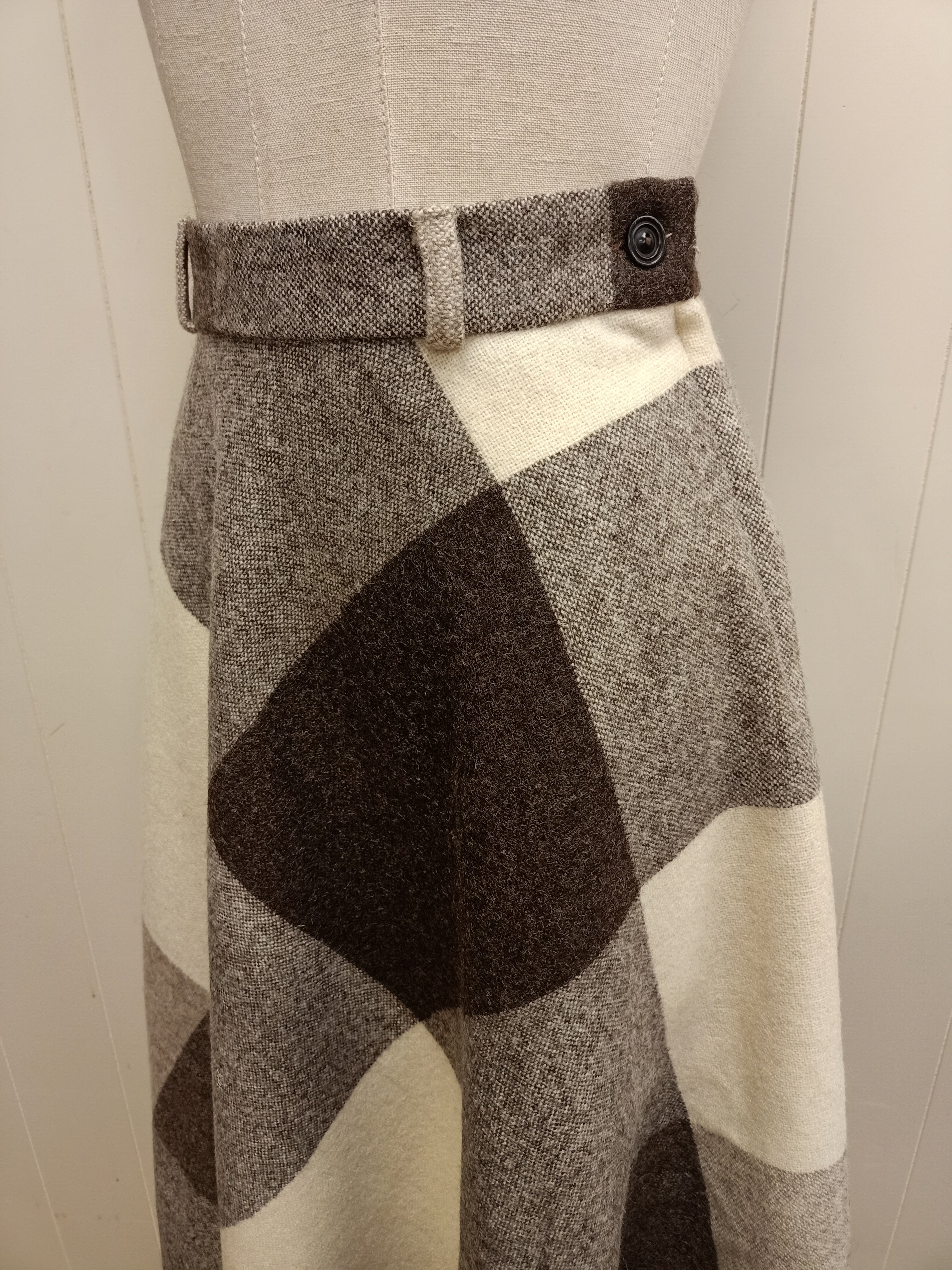 Vintage Derek Clothing Gingham Skirt