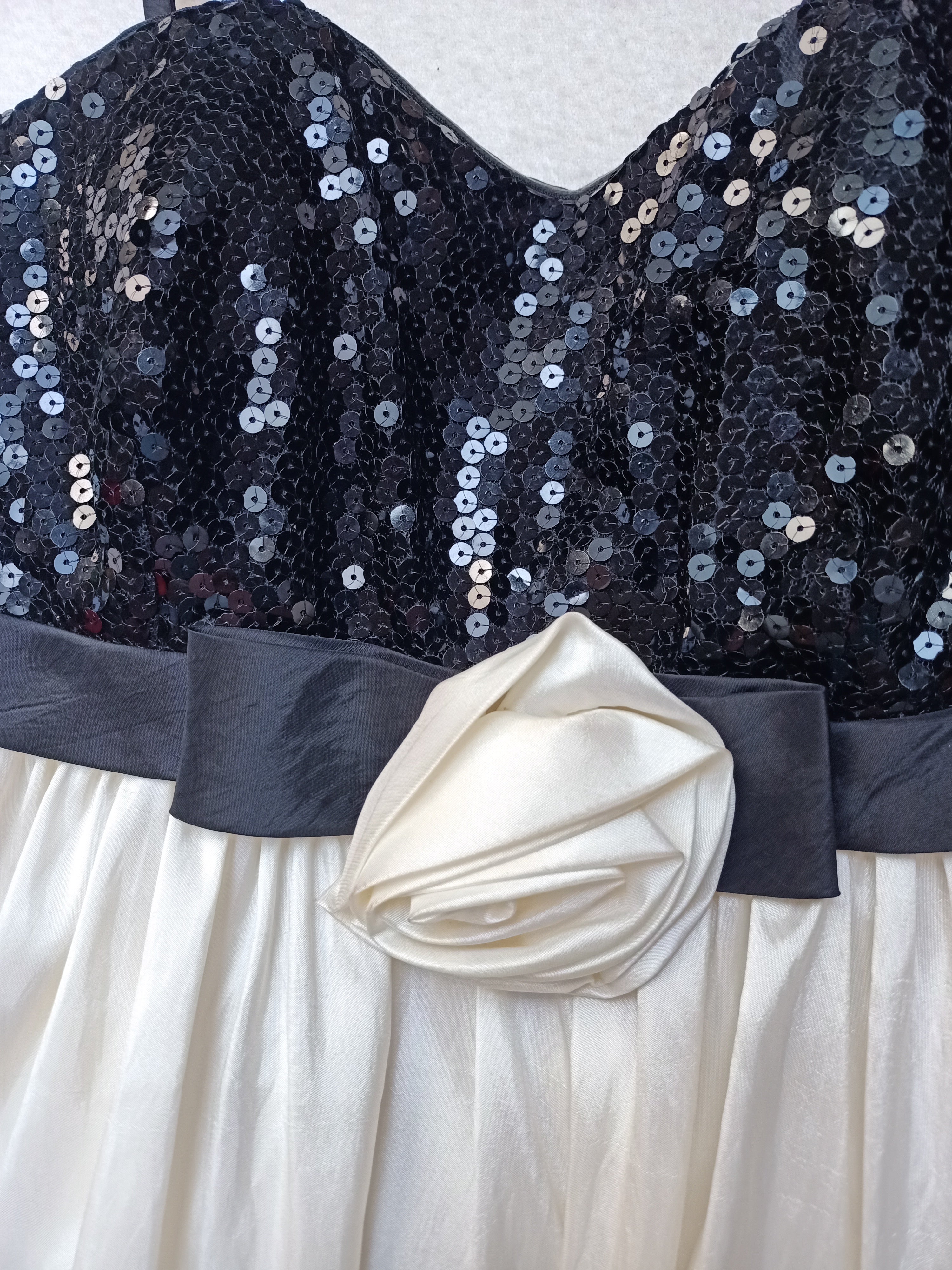 Mei Mei Sequin Monochrome Dress