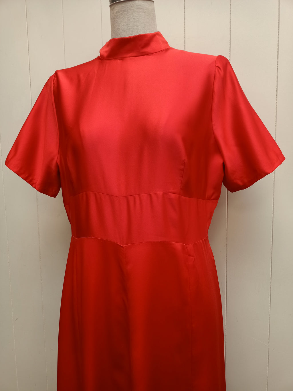 Vintage Homemade Red Maxi Dress