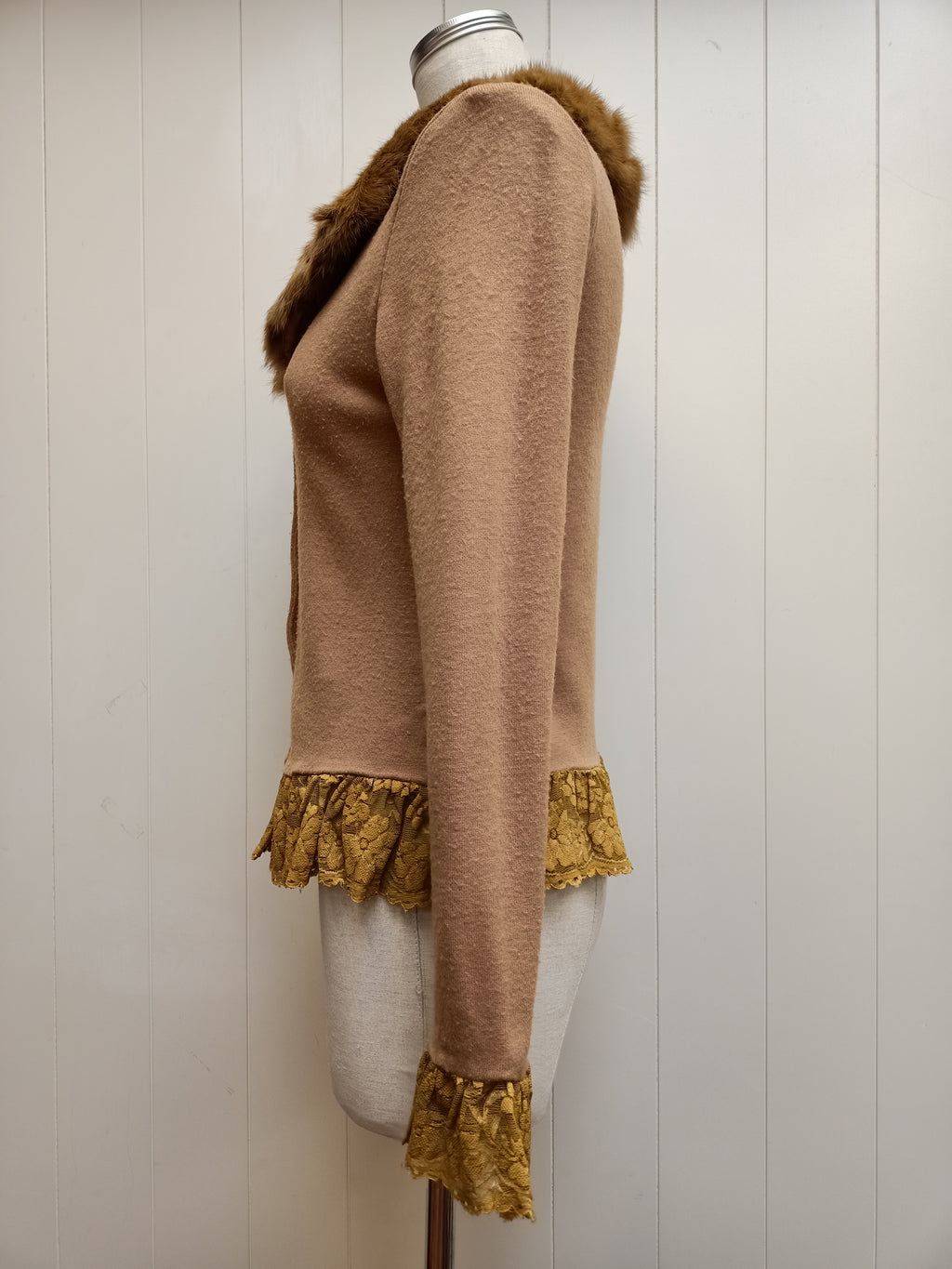 Vintage Downtown Fur Cardigan