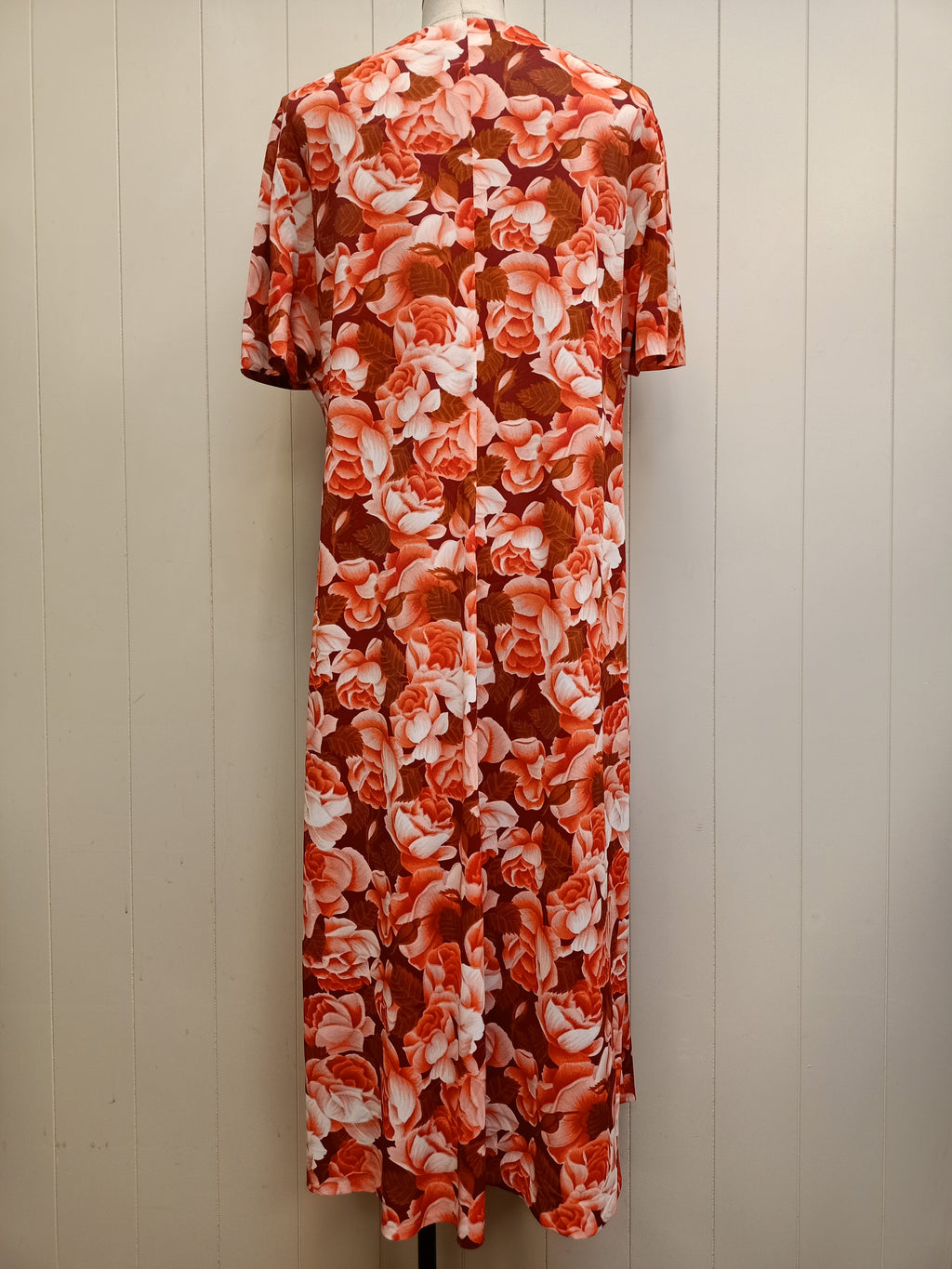 Vintage Terracotta Rose Dress