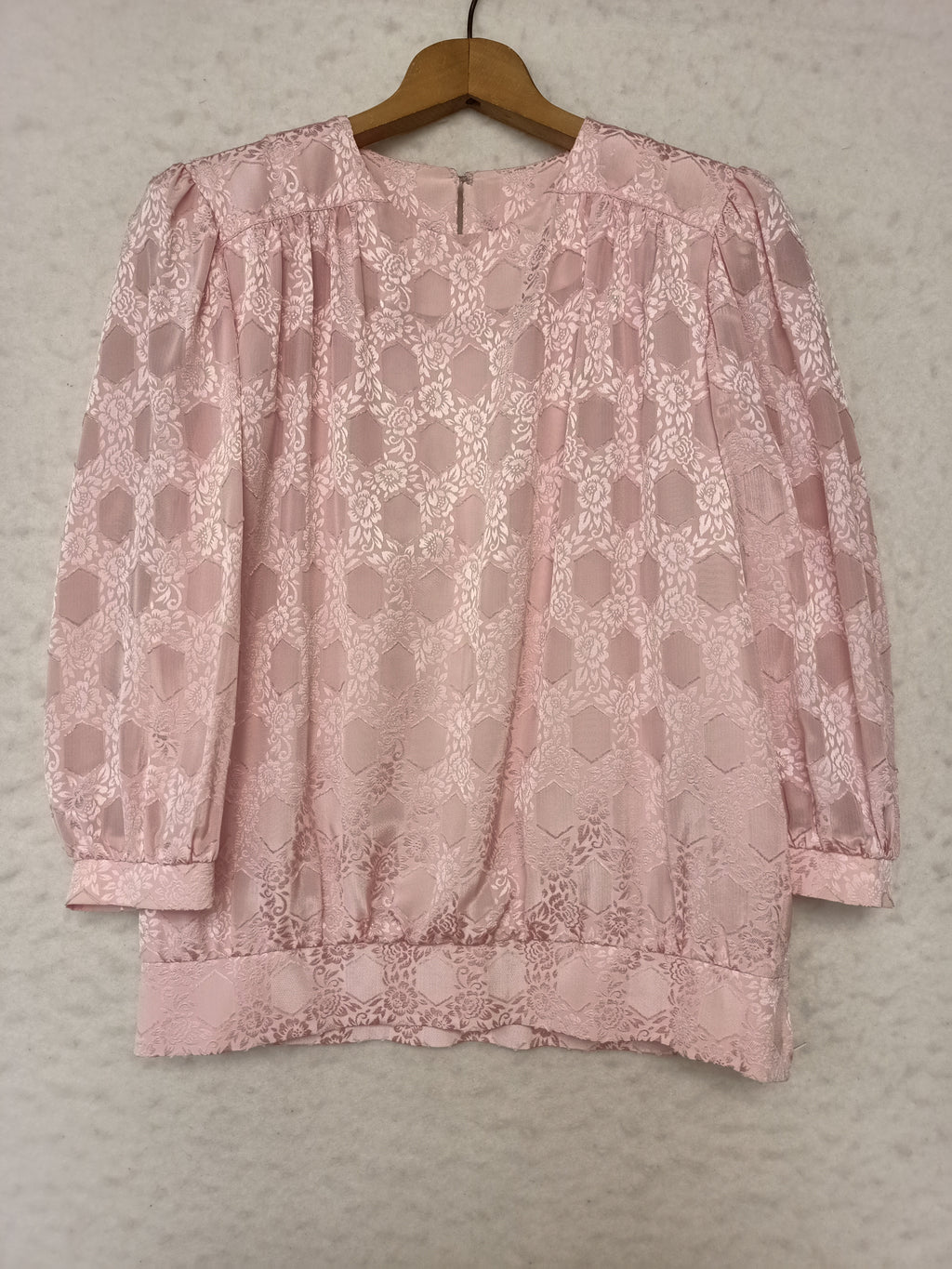 Vintage Pink Jacquard Satin Co-Ord Set