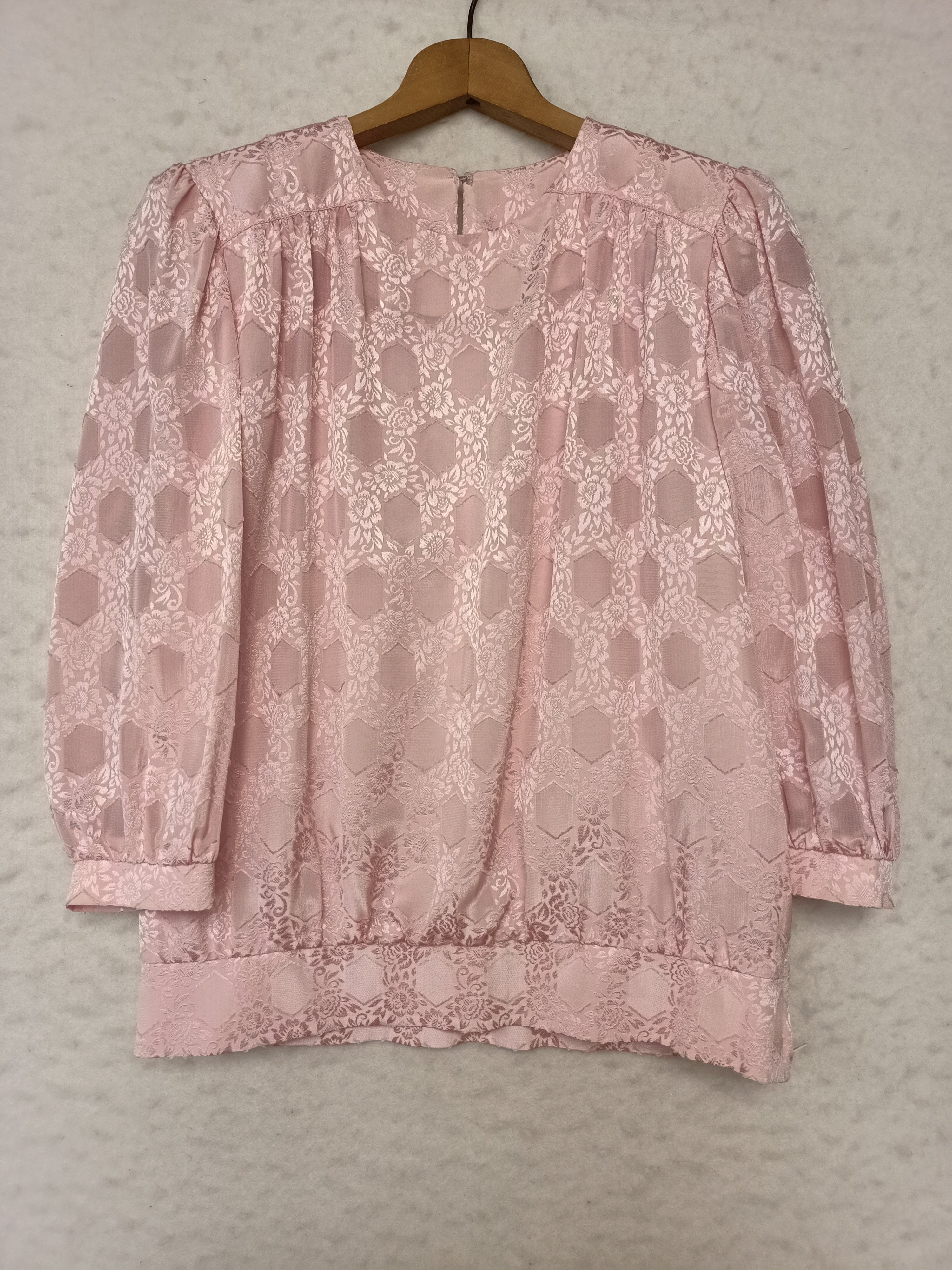 Vintage Pink Jacquard Satin Co-Ord Set