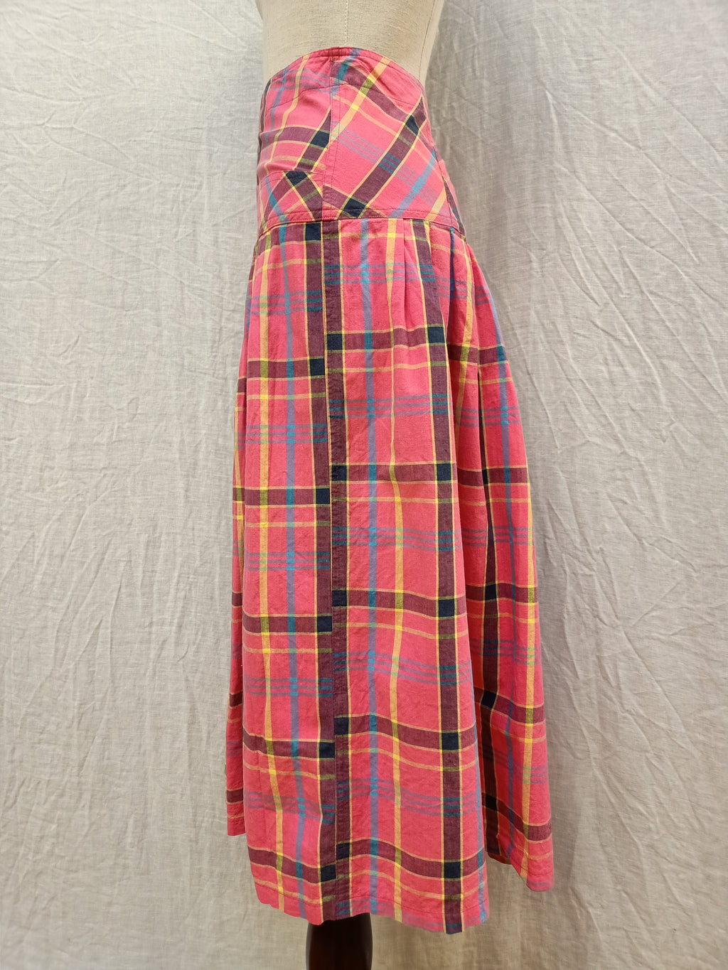 Vintage Kiss Checkered Skirt