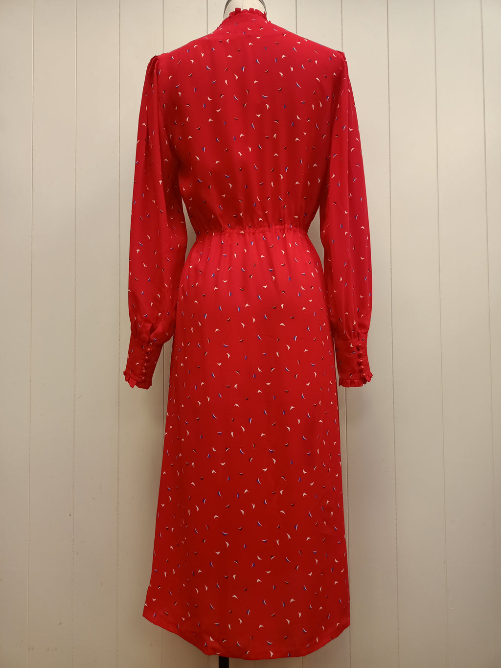 Vintage Red Confetti Dress