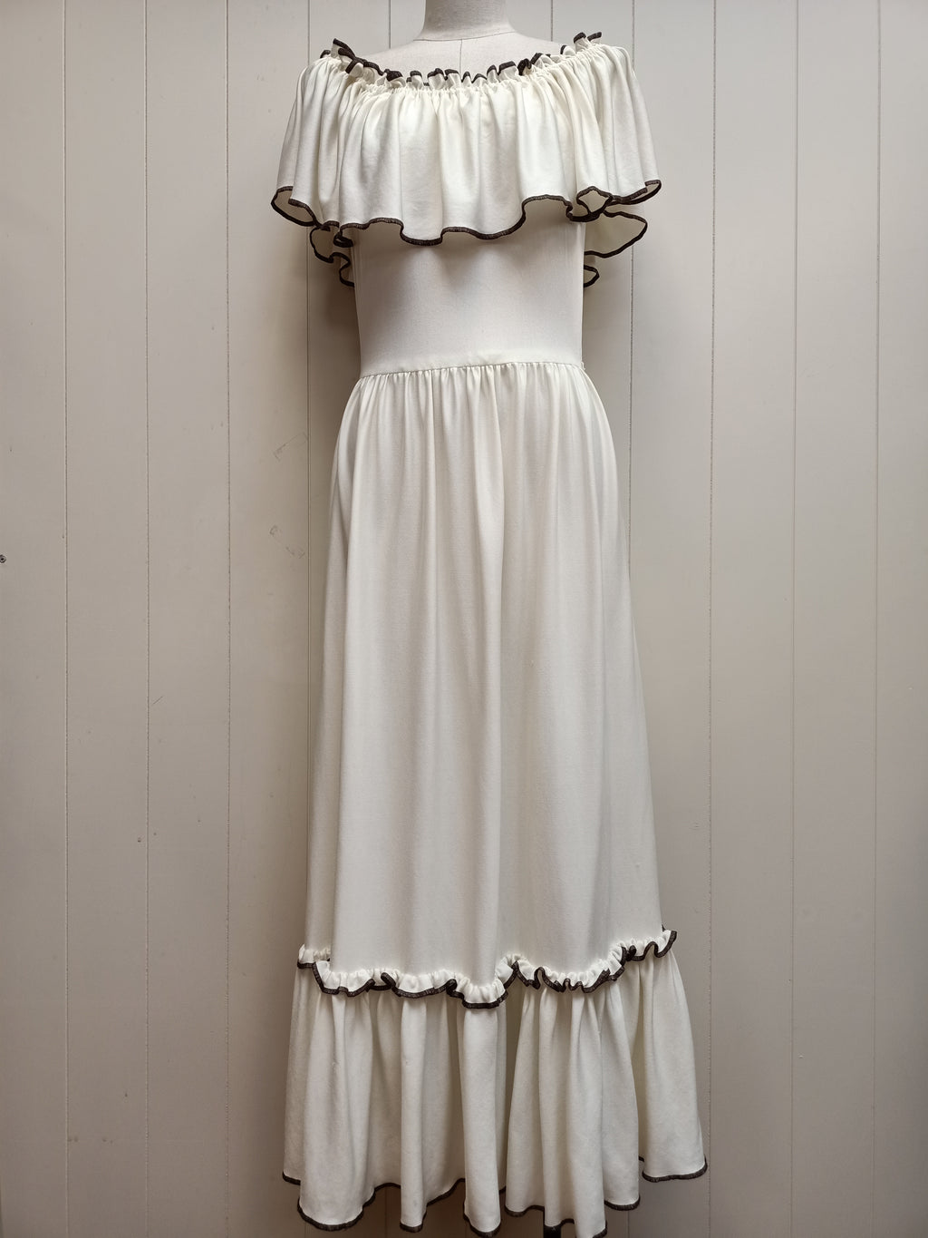 Vintage Derek Clothes Off Shoulder Dress