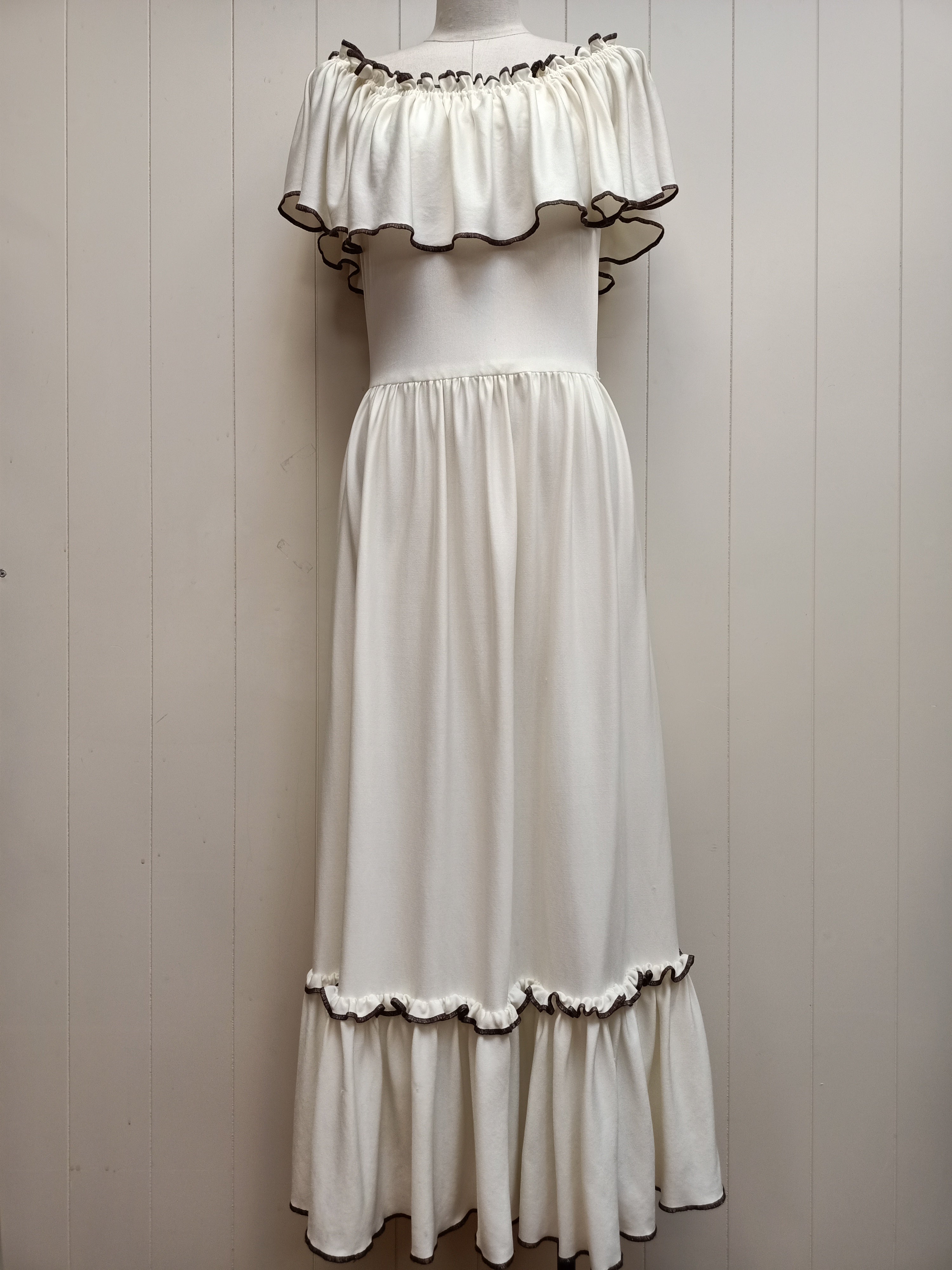Vintage Derek Clothes Off Shoulder Dress