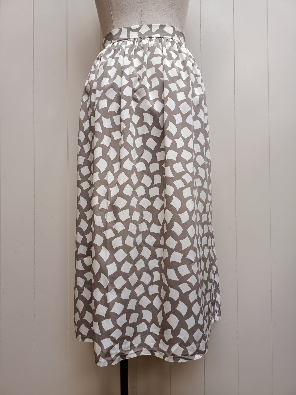 Retro Planet Abstract Square Skirt