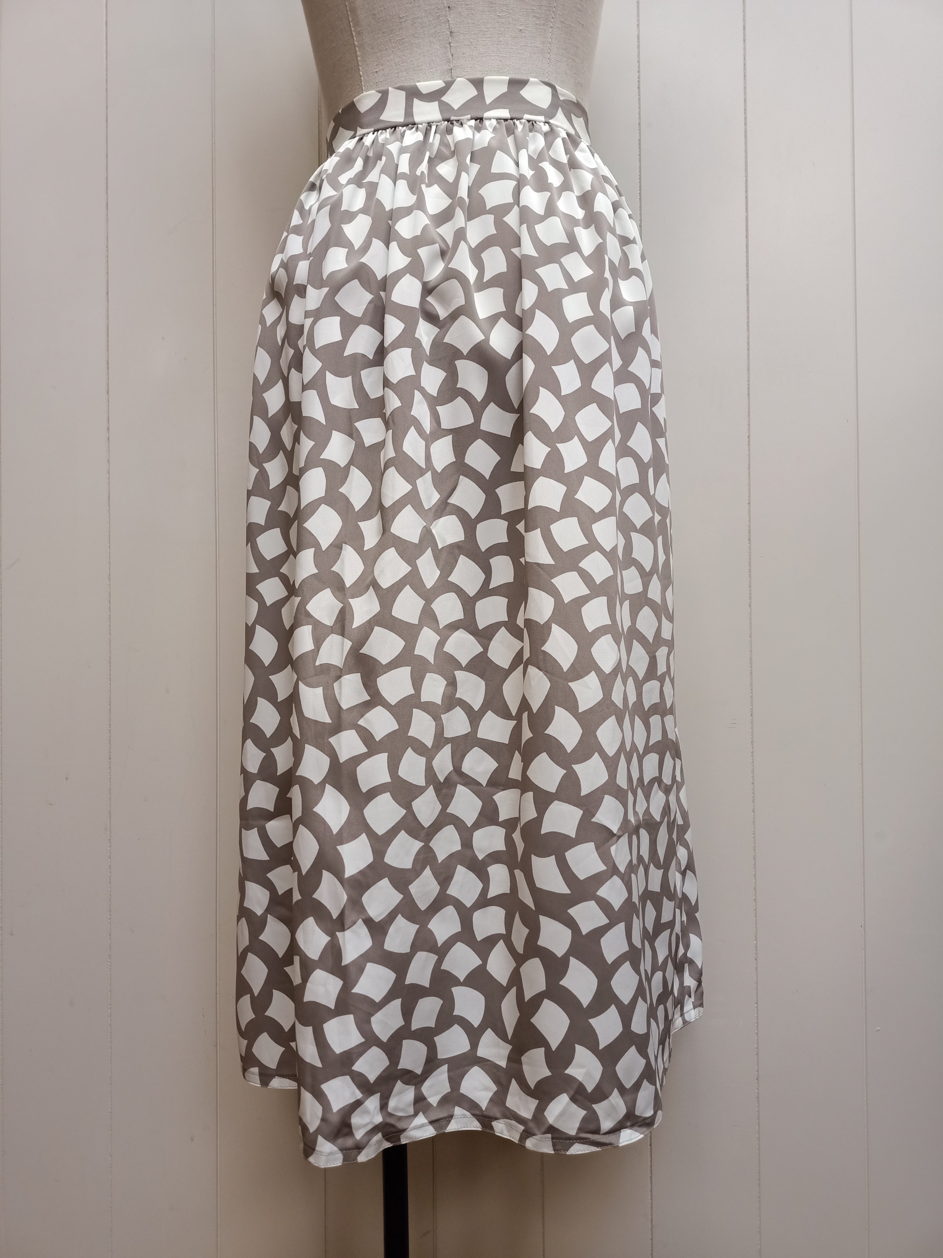Retro Planet Abstract Square Skirt