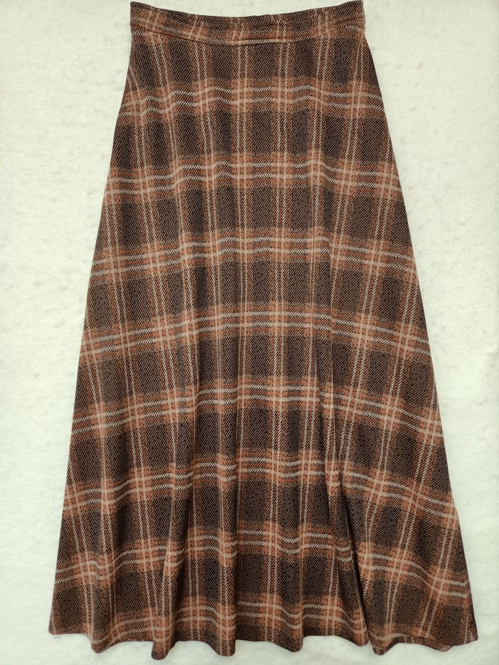 Vintage Michelle Plaid Maxi Skirt