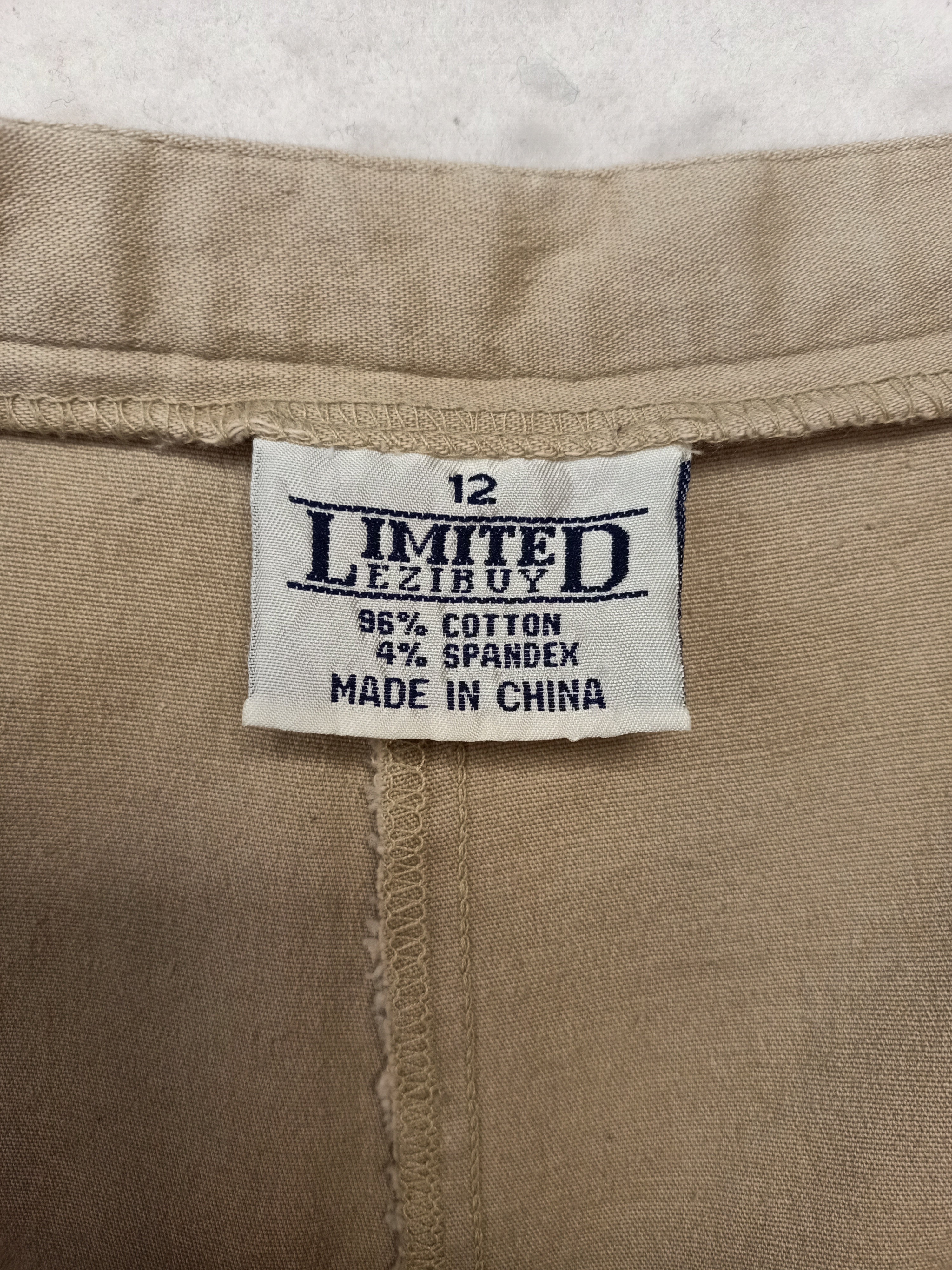 Retro Ezibuy Slub Cotton Pants