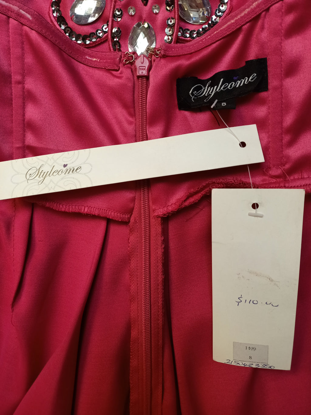 Styleome Bejeweled Dress