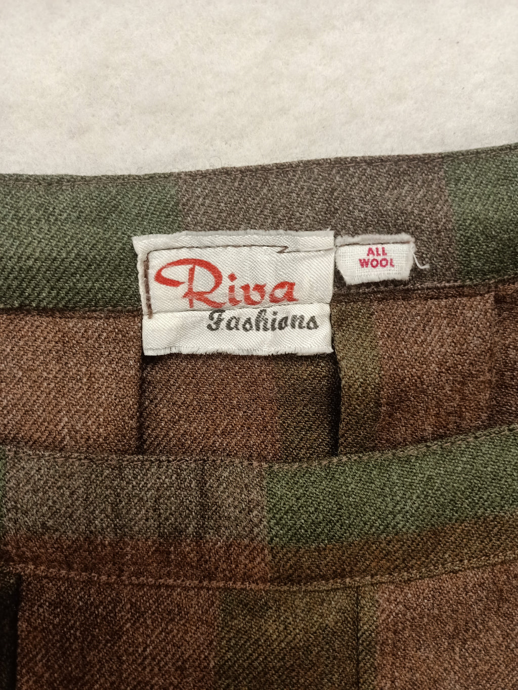 Vintage Riva Fashions Checkered Skirt