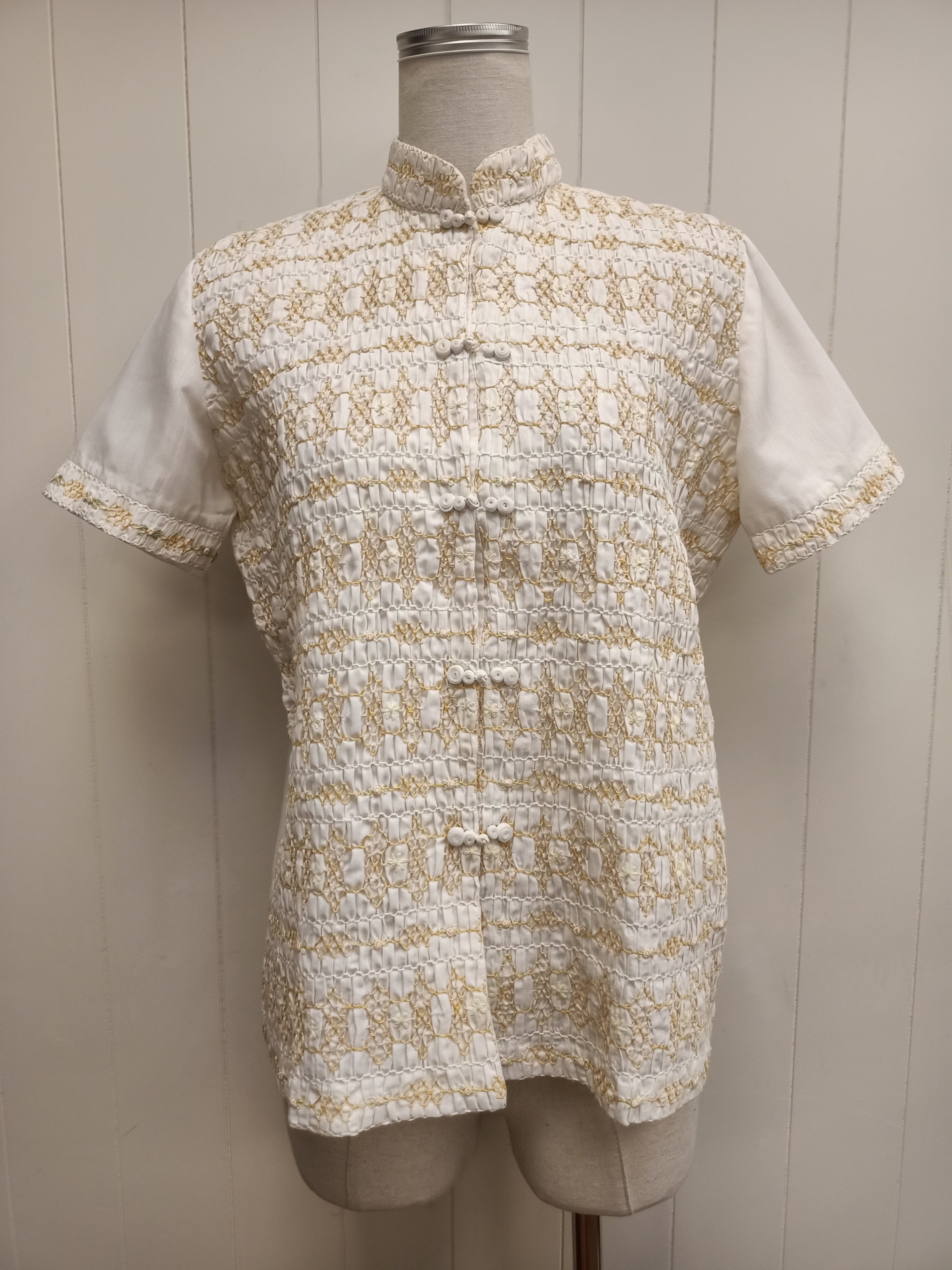Vintage Daffodil Smocked Shirt