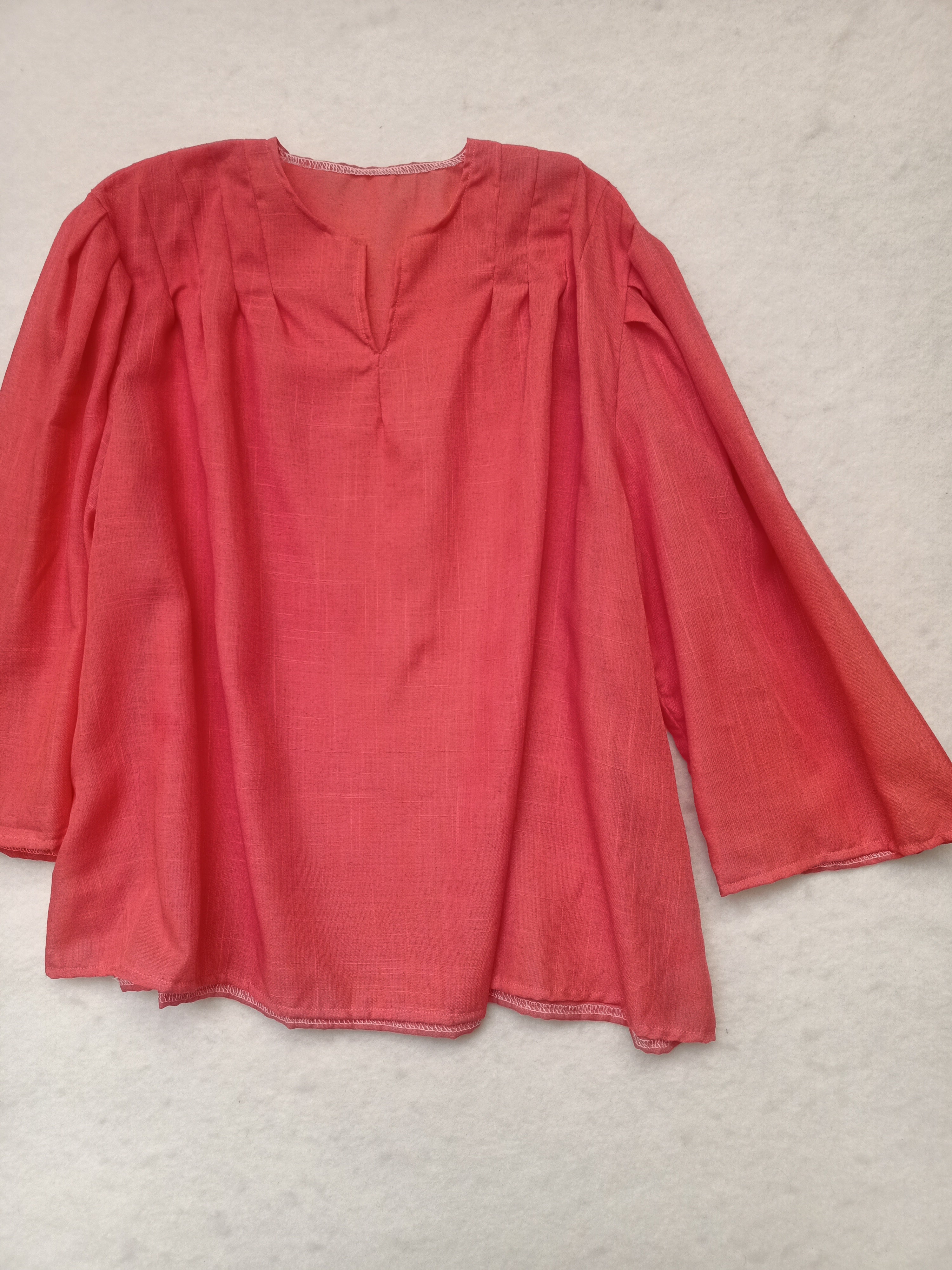 Vintage Coral Muslin Shirt